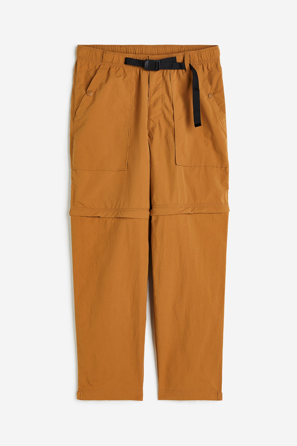 Relaxed Fit Zip off Joggers Light Brown Men H M GB relaxed-fit-zip-off-joggers-light-brown-men-h-m-gb