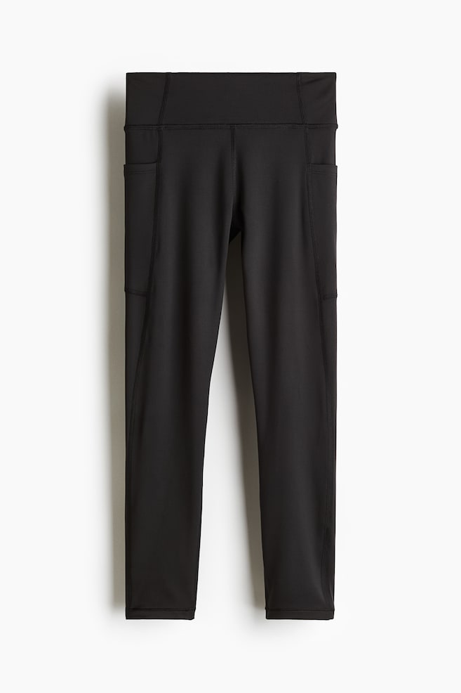 Pocket-Detail Sports Leggings with DryMove™ - Black - 1