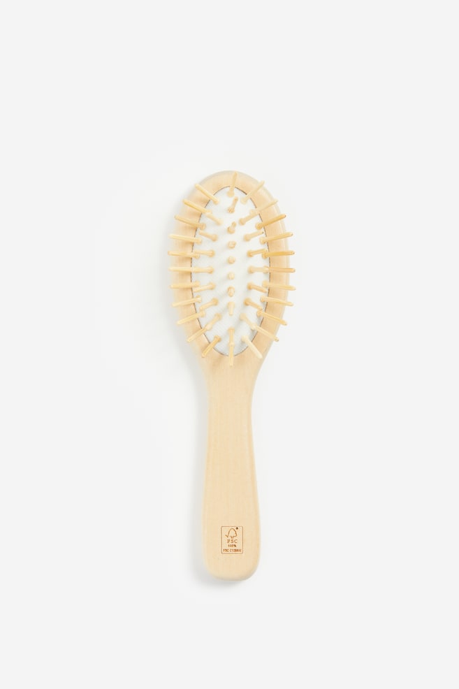 Wooden hairbrush - Beige