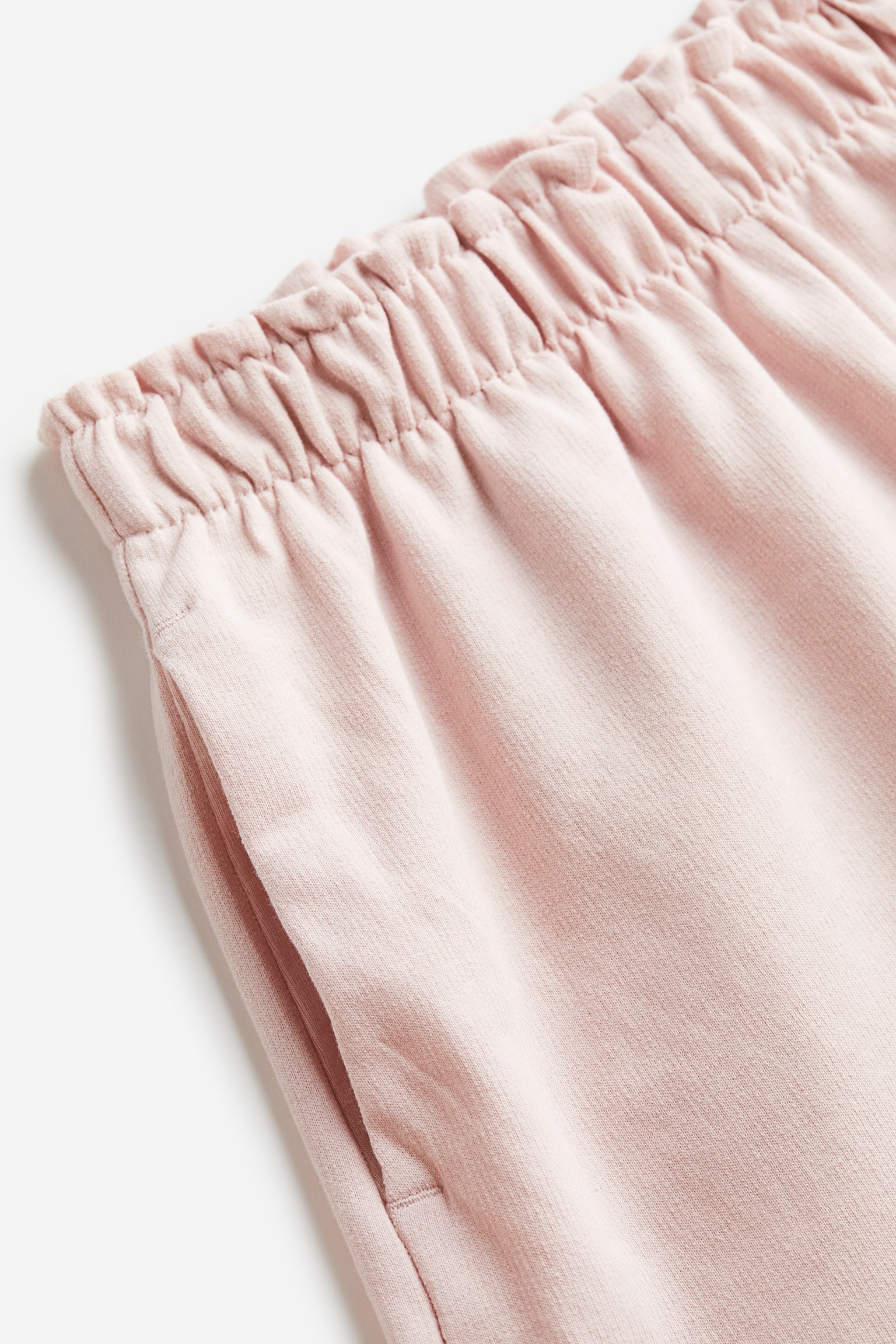 Paper bag sweatshorts - Light pink/Apricot/Black - 2