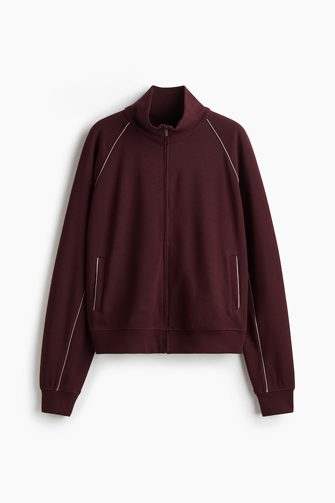 Scuba Track Jacket - Burgundy/Dark brown - 1