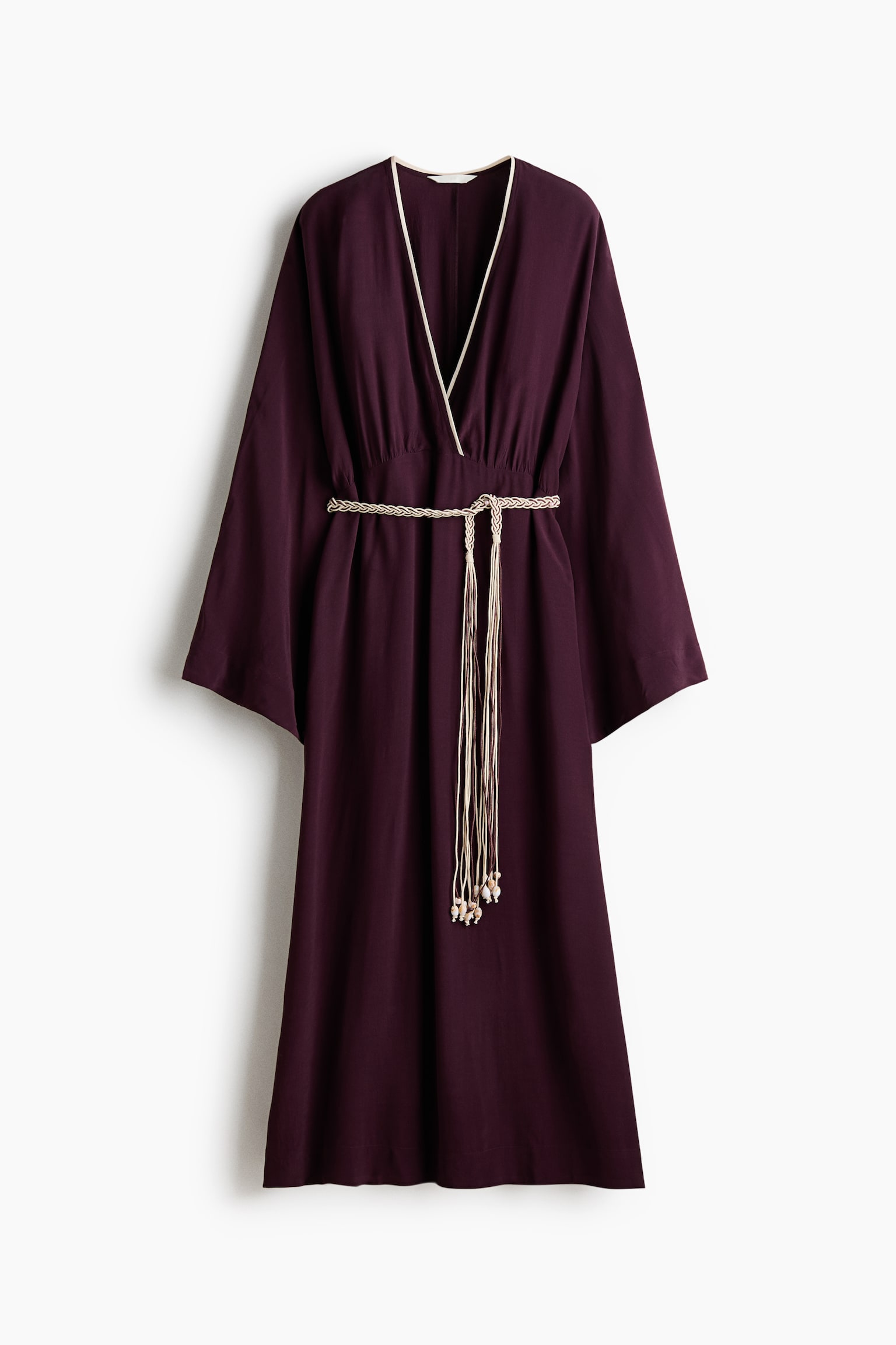 Belted viscose dress - 2