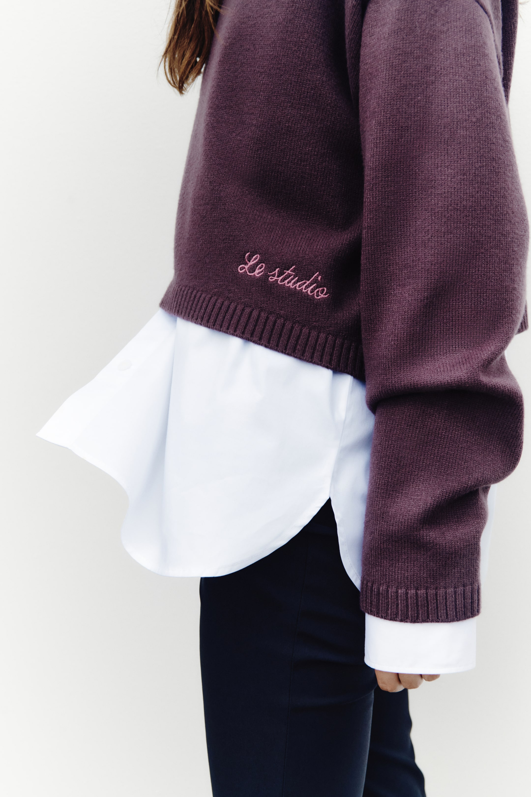 Loose-Fit Cotton-Blend Sweater