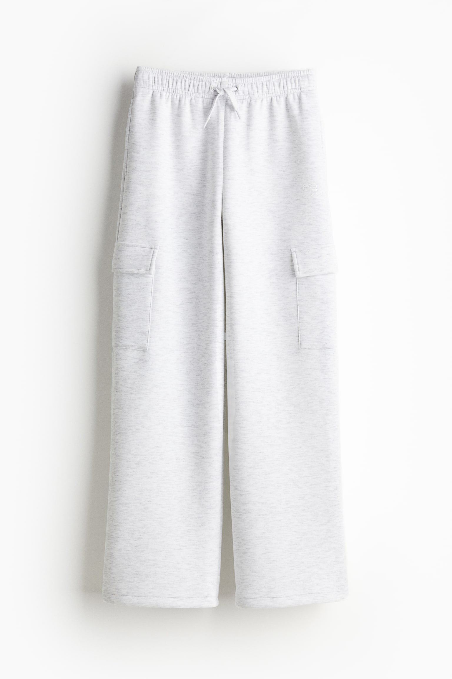 Activewear Cargo Pants - Light grey marle/Black - 1