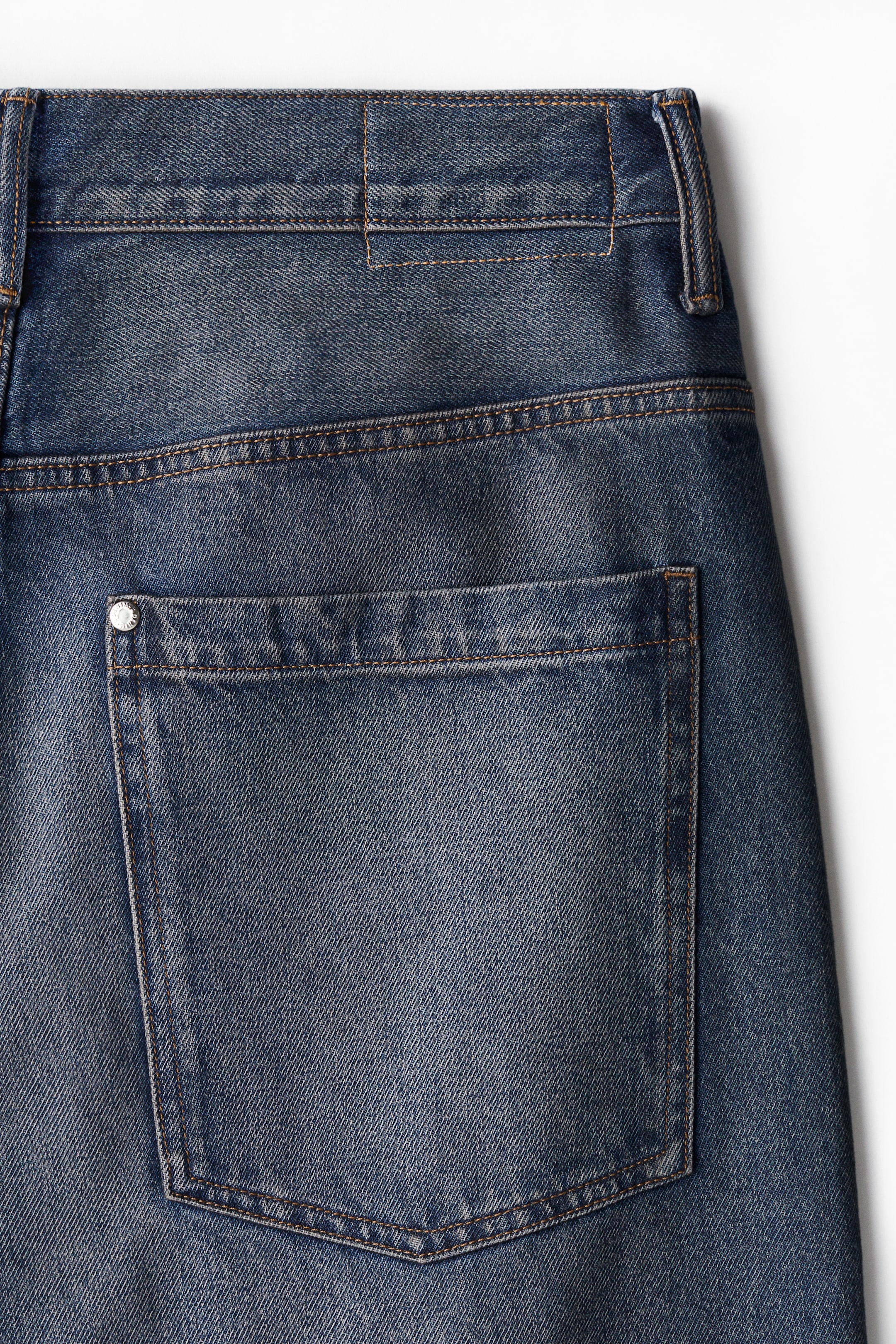 Super Baggy Jeans - Dark denim blue - Men | H&M GB 6