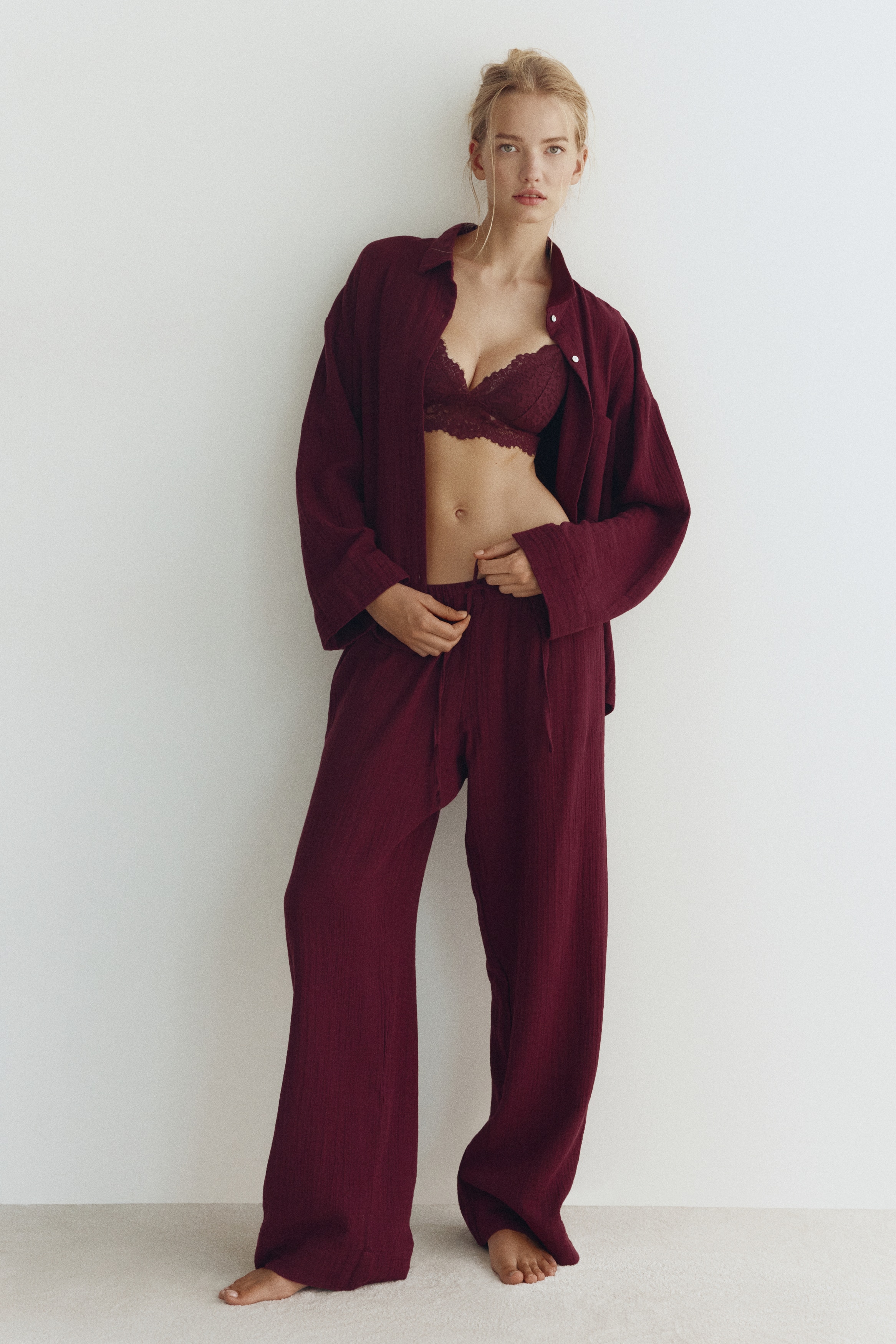 Pyjama en mousseline de cotonModèle