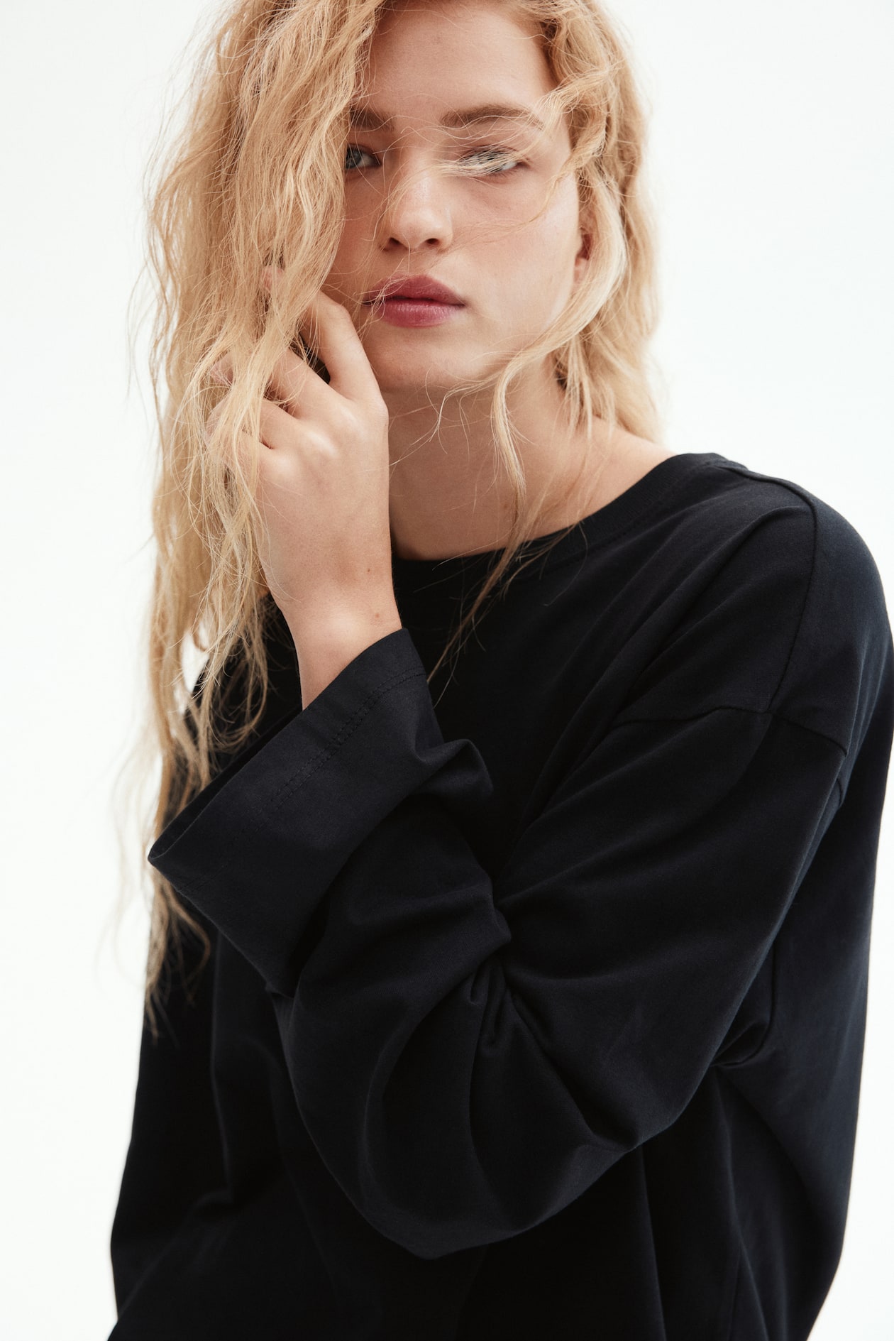 Long-Sleeved Cotton Top - image 3
