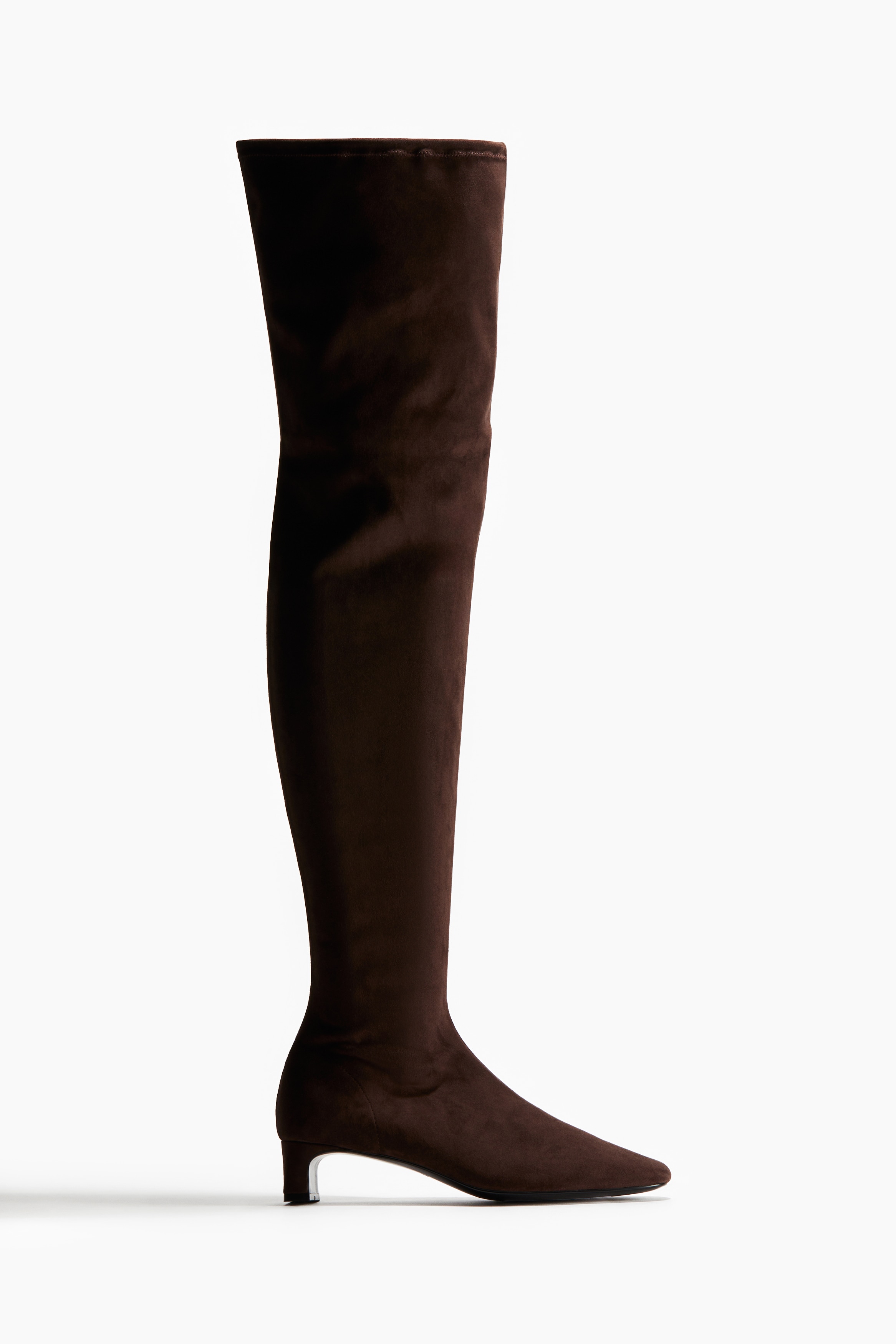 Over-the-Knee Boots - Dark brown
