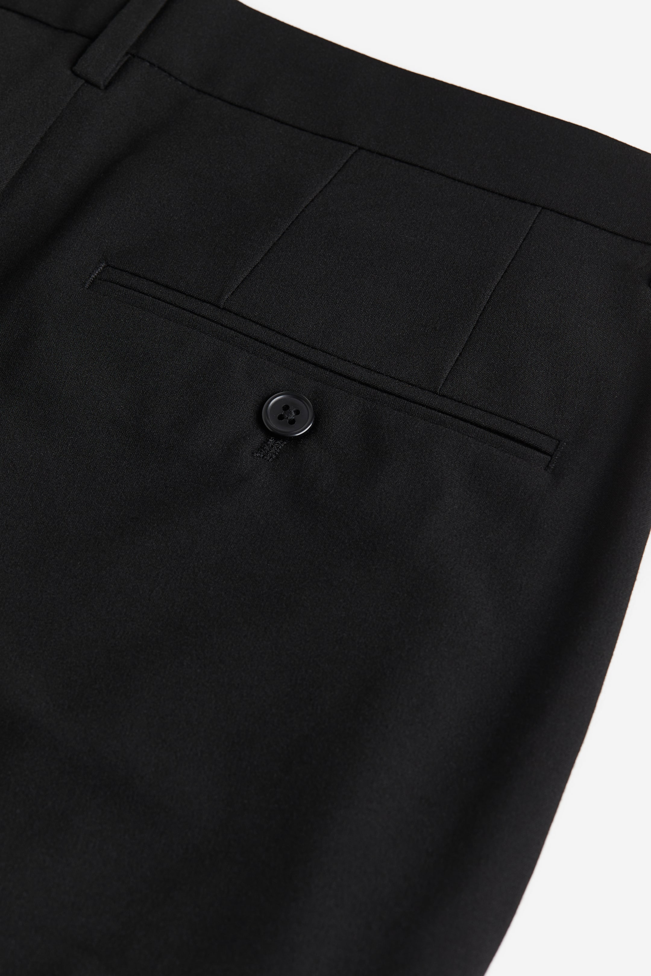 Slim Fit Pants - Regular waist - Long - Black - Men | H&M CA