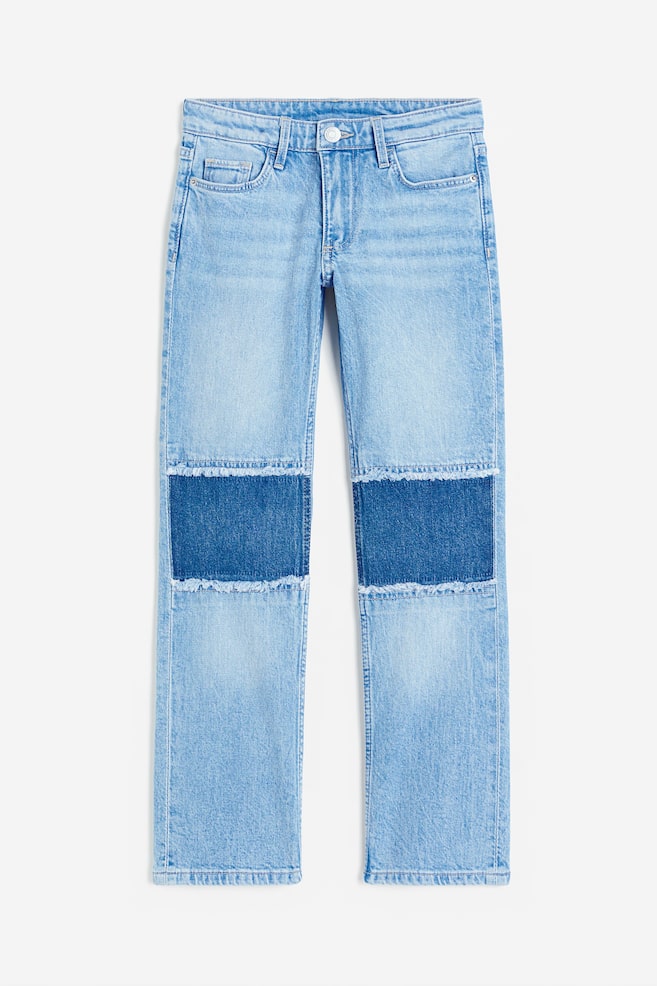 Straight Leg Low Jeans - Light denim blue - 1
