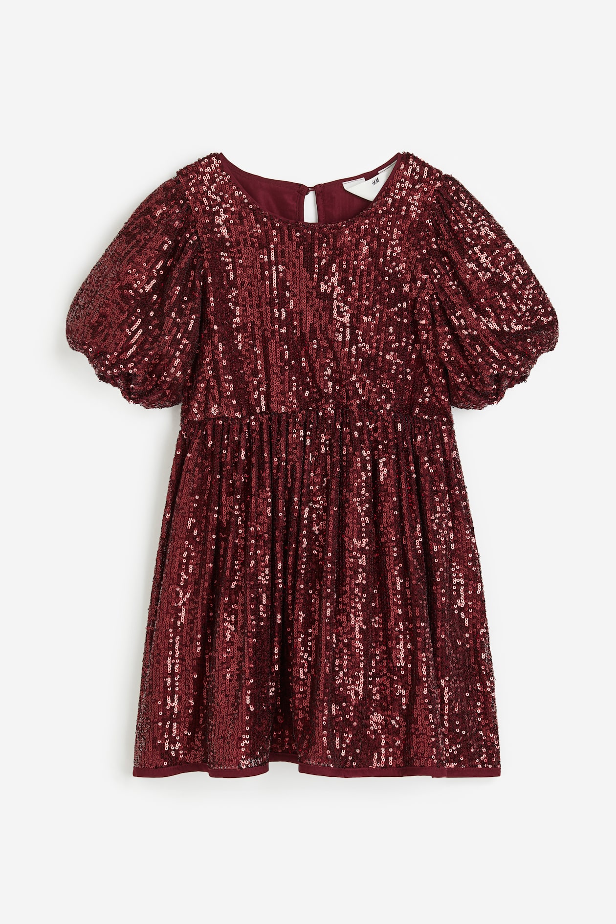 Dark red Sequined dress for kids | H&M