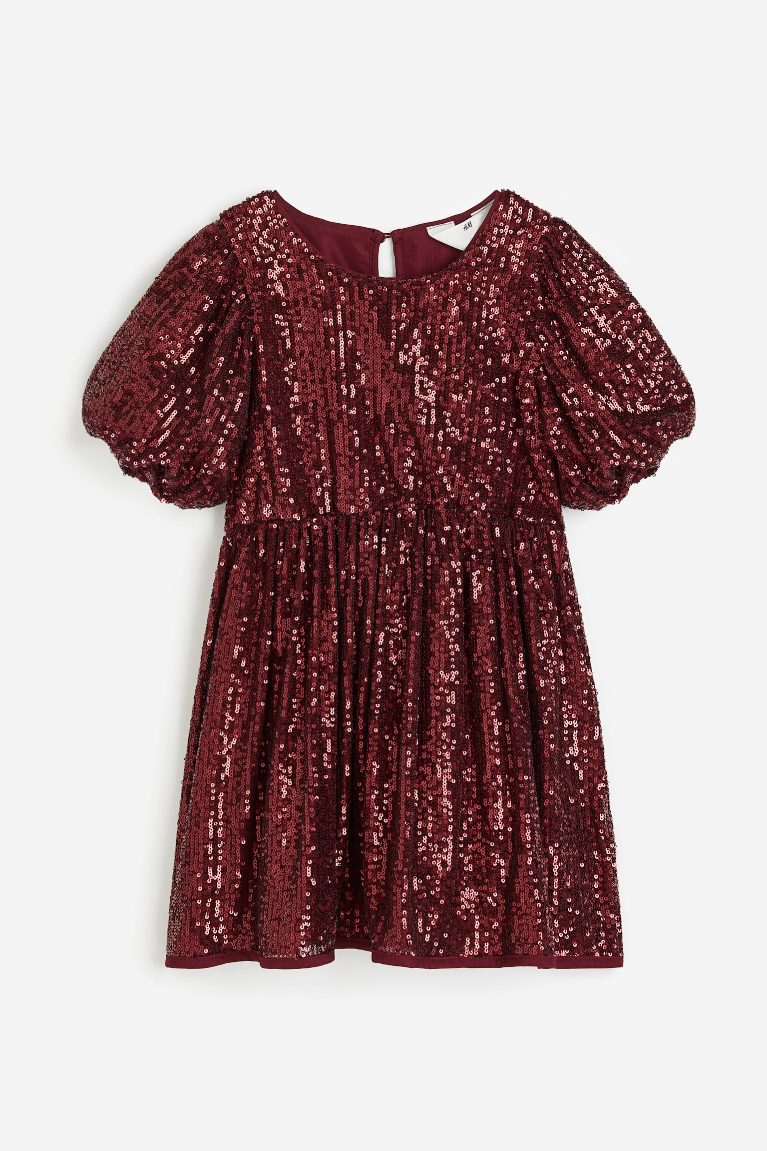 Sequined dress - Dark red - 1