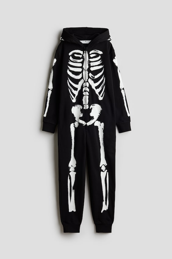 Детские комбинезоны H&M Printed Sweatshirt Jumpsuit