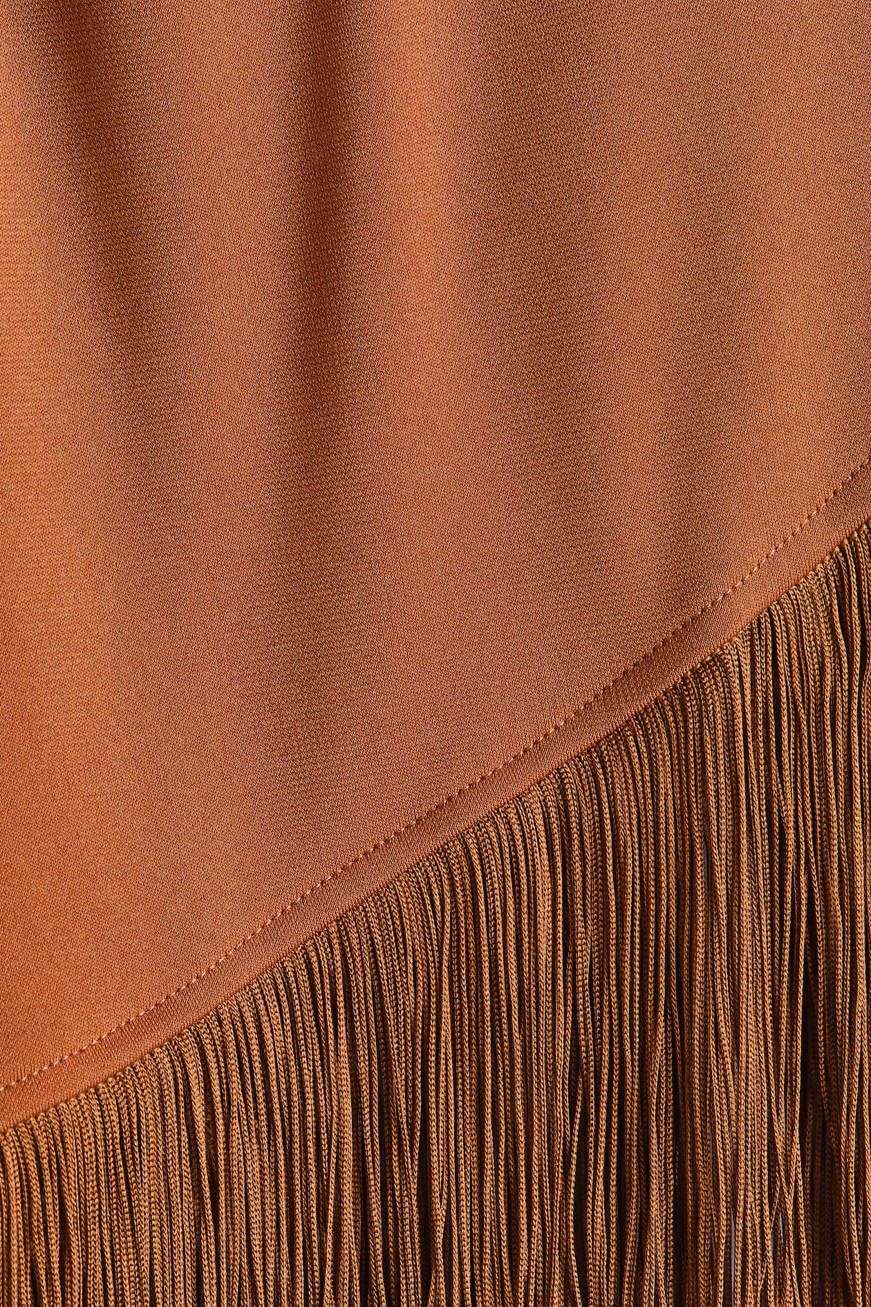 One-Shoulder Top with Fringe - image 3