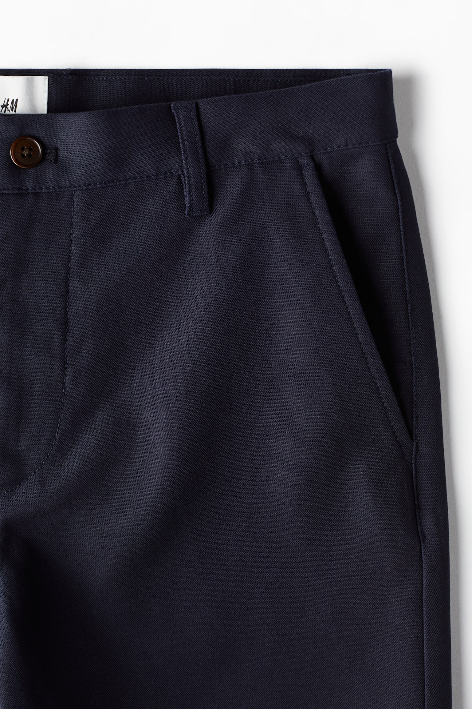 Regular Fit Chino shorts - Navy blue/White/Beige - 5