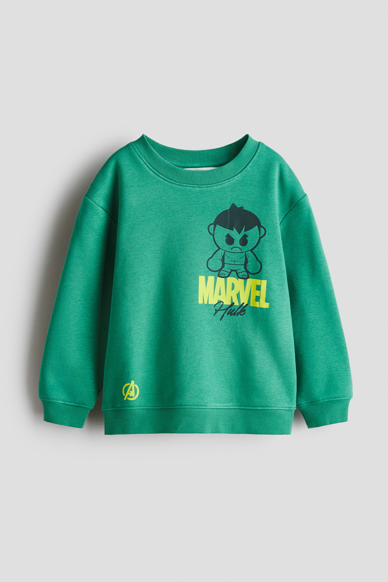 Print-motif sweatshirt - Green/The Hulk/Black/Minecraft/Light yellow/Pokémon/White/Sonic the Hedgehog/Red/Marvel Comics/Black/Batman - 1