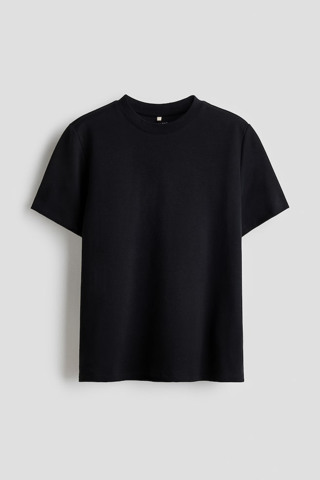 Playera Cooling Regular Fit - Negro/Blanco/Gris jaspeado claro/Gris jaspeado claro/Café oscuro - 1