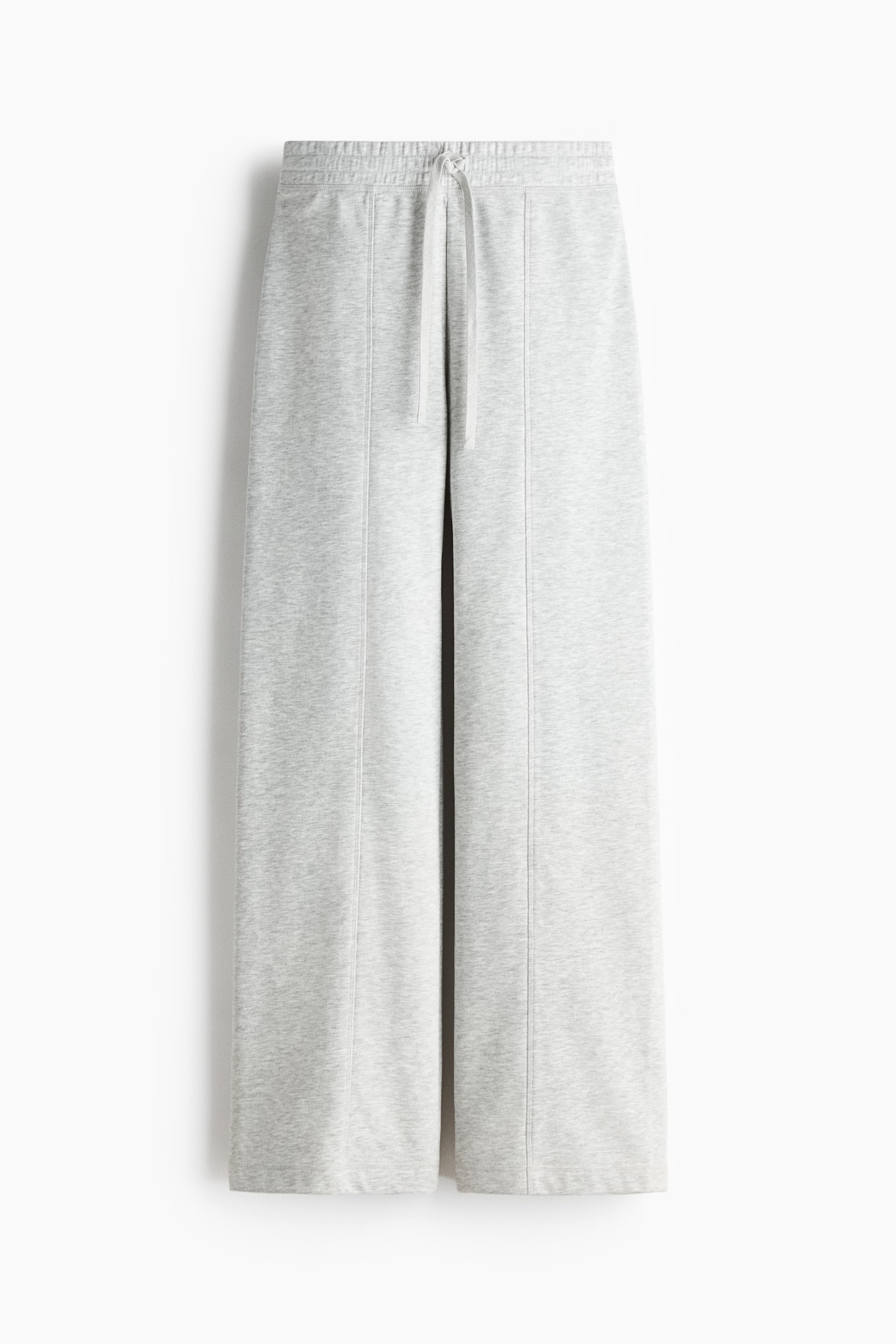 Wide joggers - Lysegråmeleret/Trøffelgrå/Sort/Mørkebrun - 1