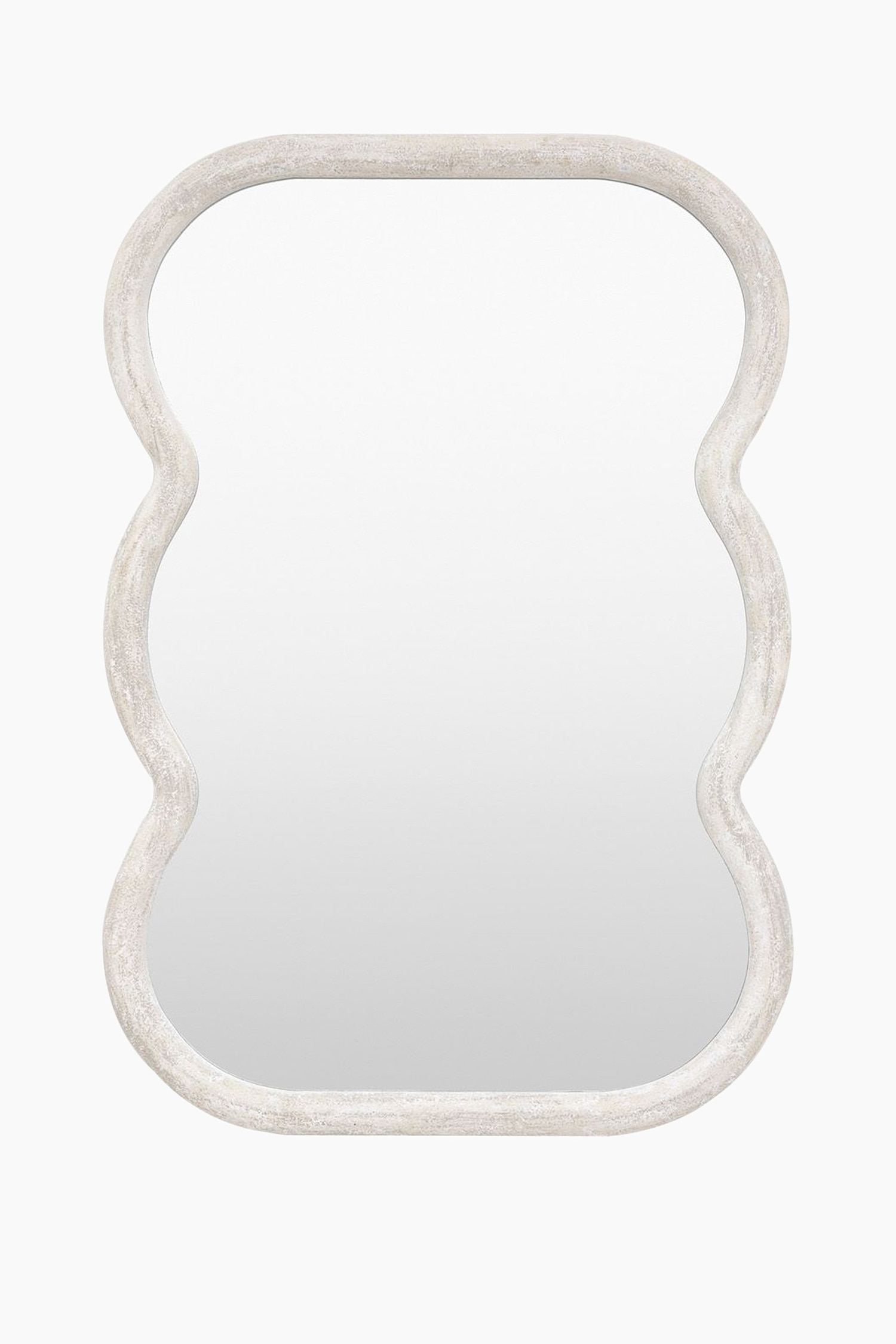 Small Curvy Mirror - White