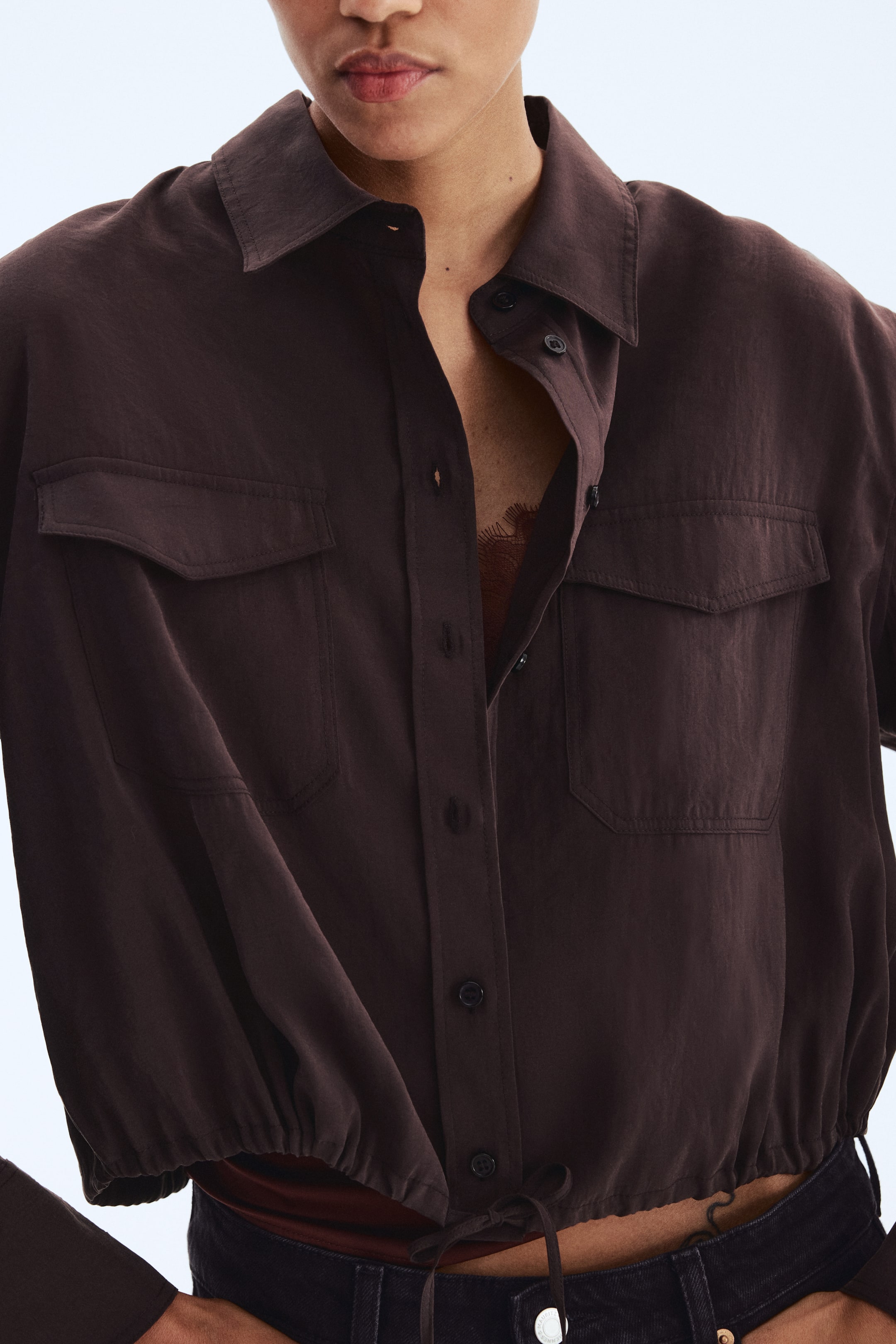 Chemise avec cordon de serrage