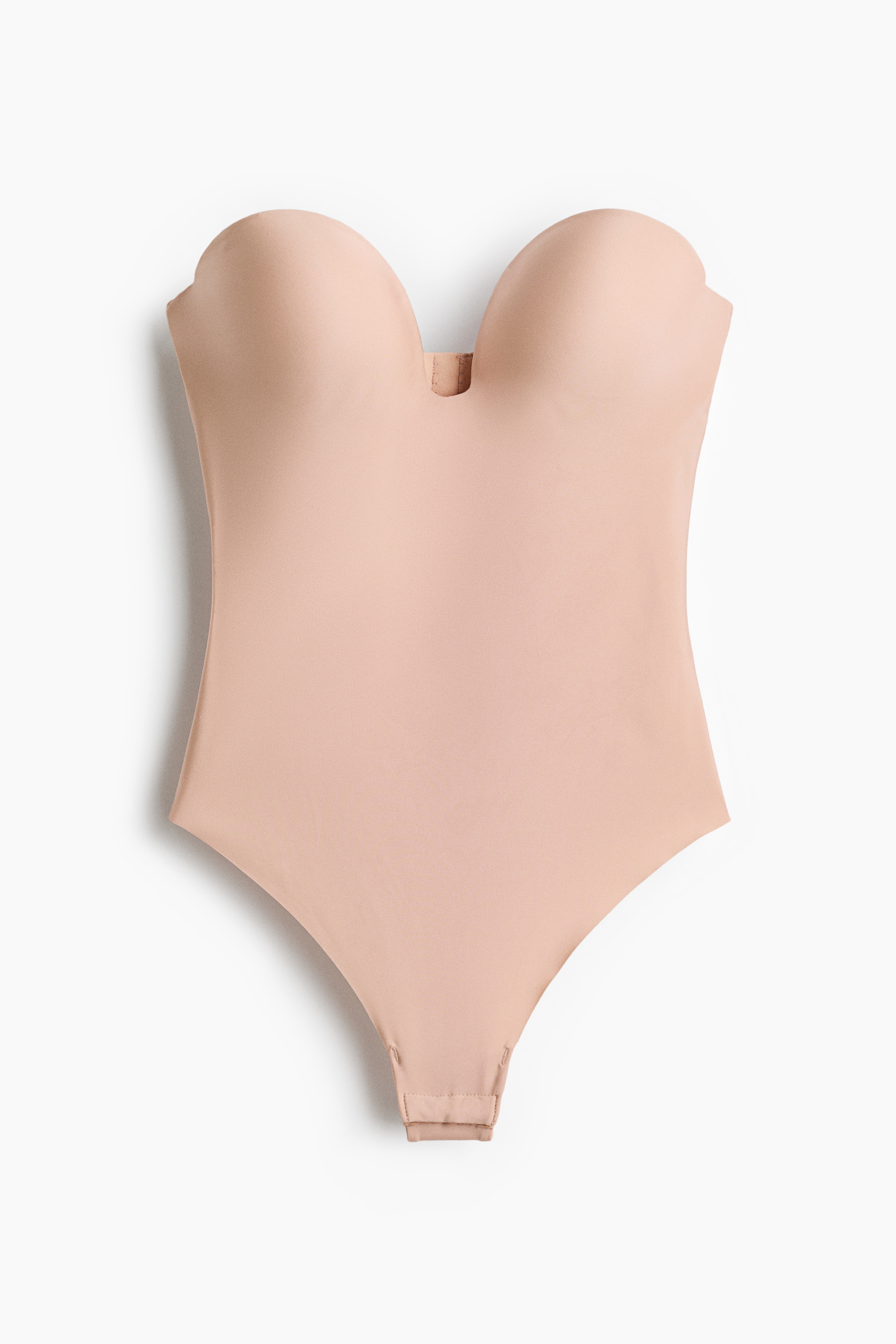 Body push-up senza cuciture Light Shape - Beige/Marrone scuro