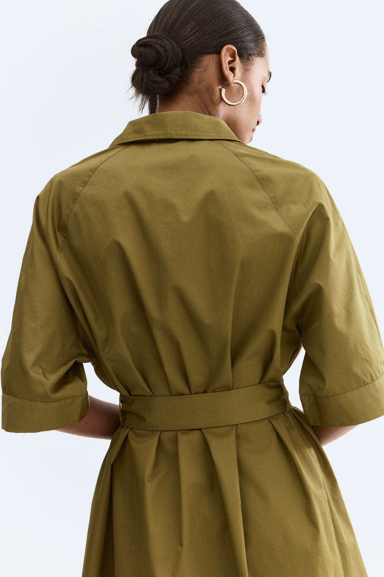 Cotton Poplin Shirt Dress - image 5