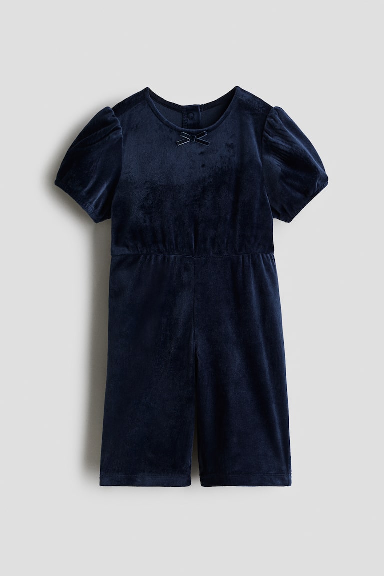 Velour romper suit