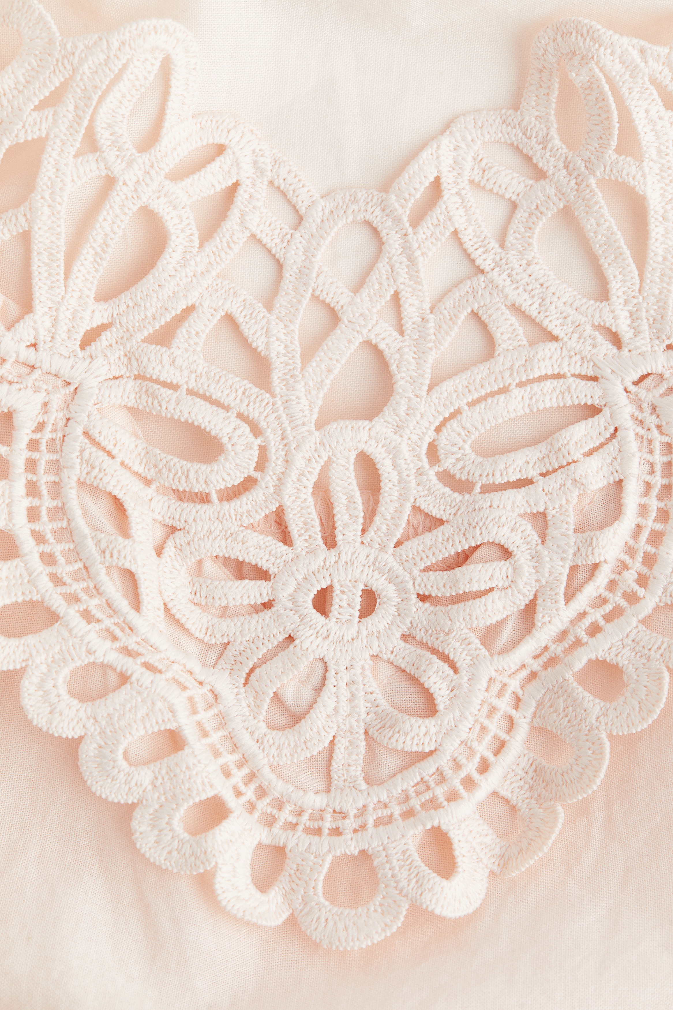 Lace-trimmed strappy top