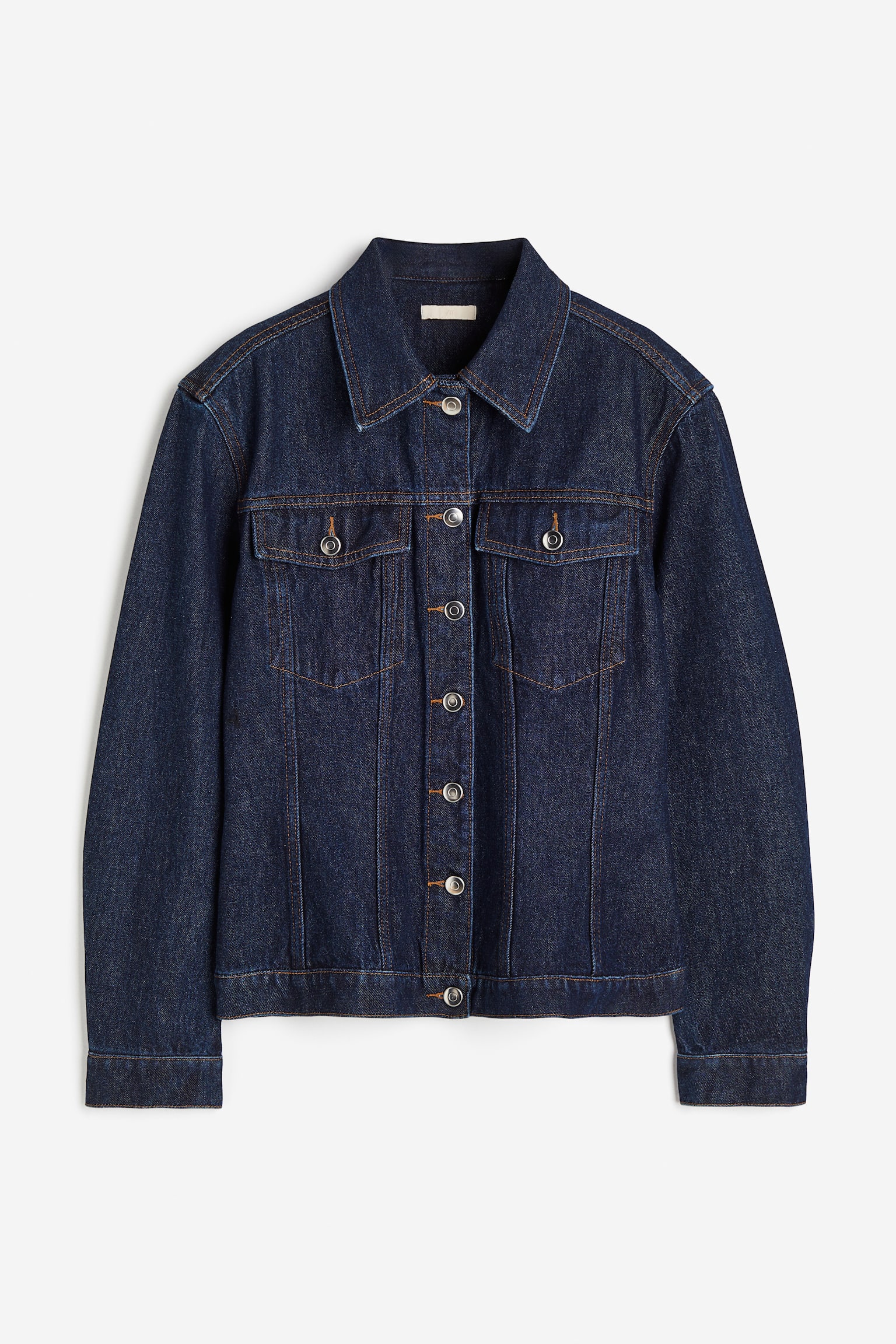 Tapered-waist denim jacket - Dark denim blue - 2