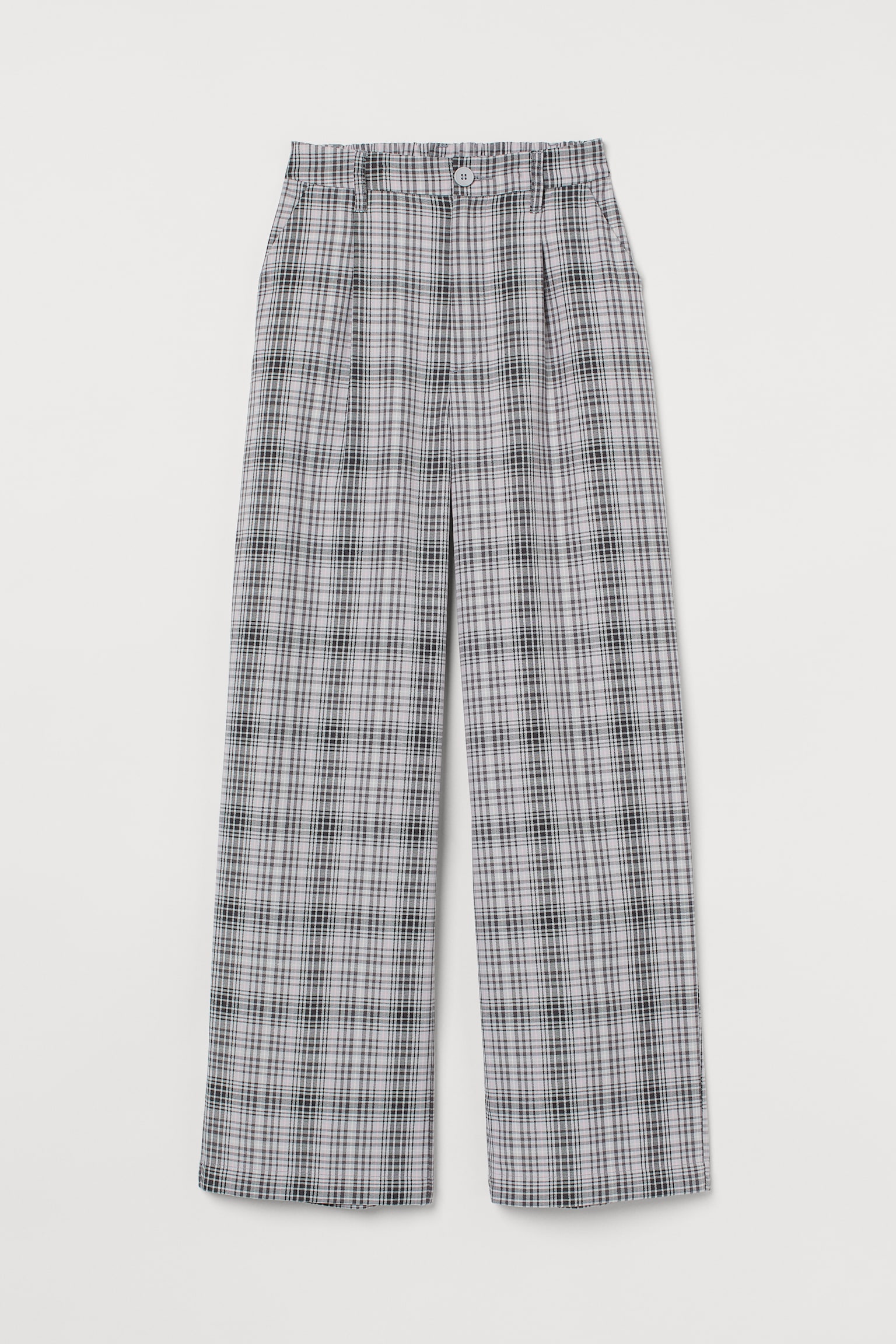 Tailored trousers - Grey/Checked - 1