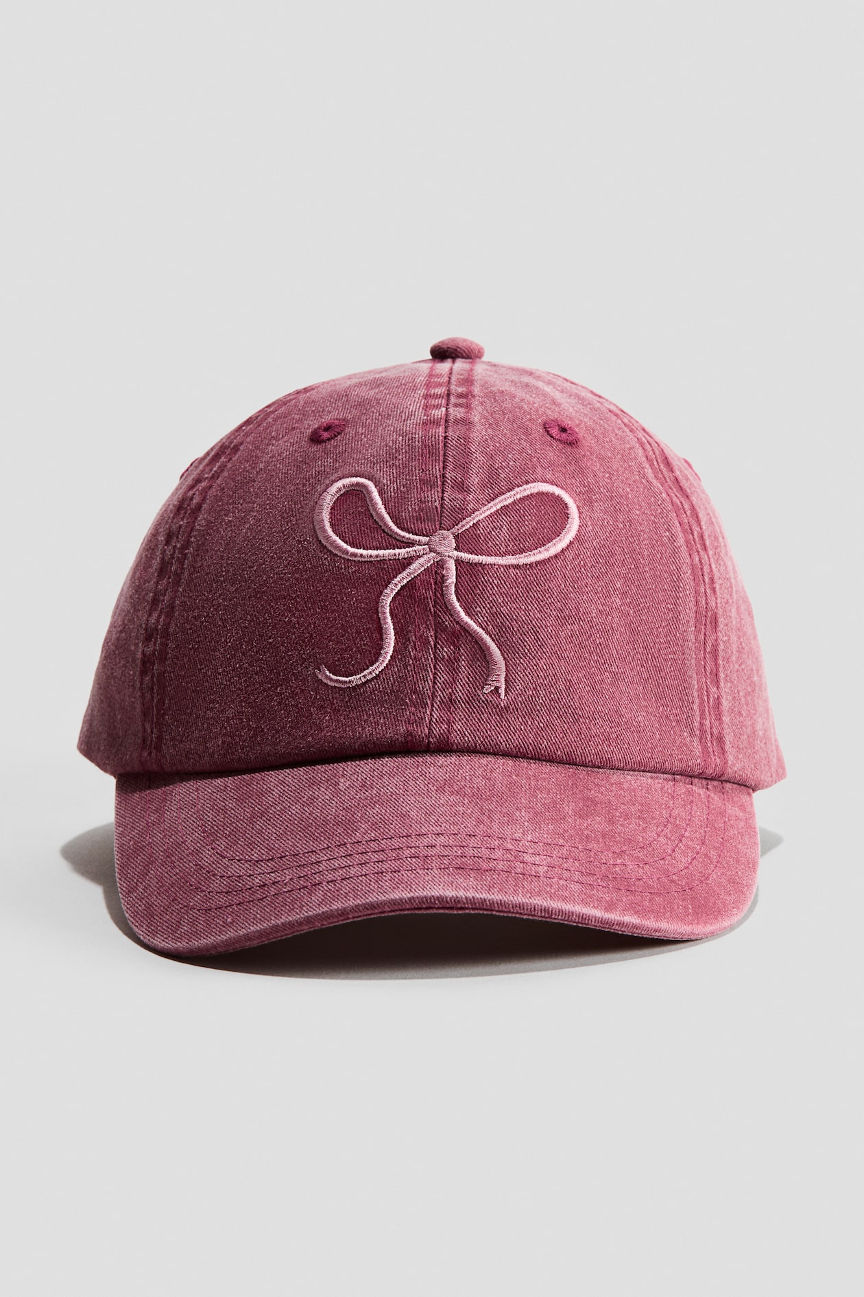 Dark pink/bow Cap for kids | H&M US