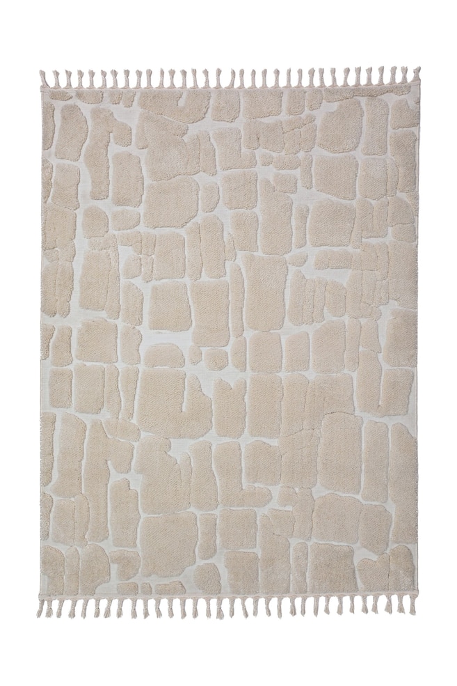Esra Cobbled Teppich - Creme - 1