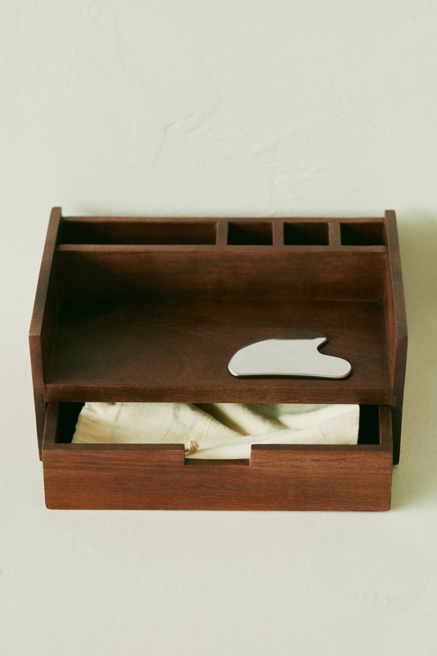Wooden organiser - Dark brown - 2