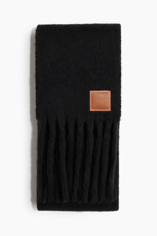 Puszysty szalik - Czarny/Granatowy/Dark khaki green/Burgundowy - 1