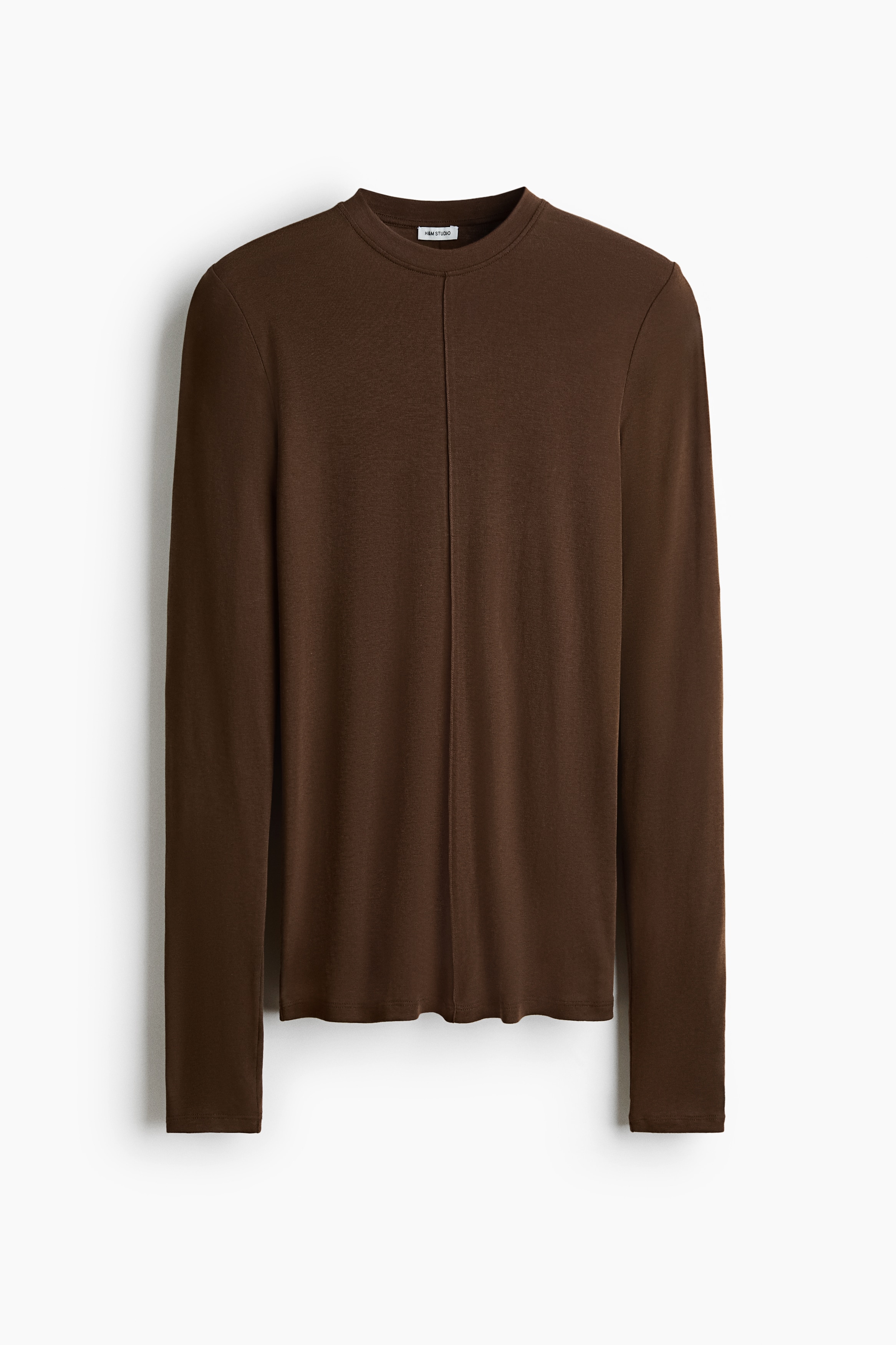 Pima cotton top - Dark brown/Black/White