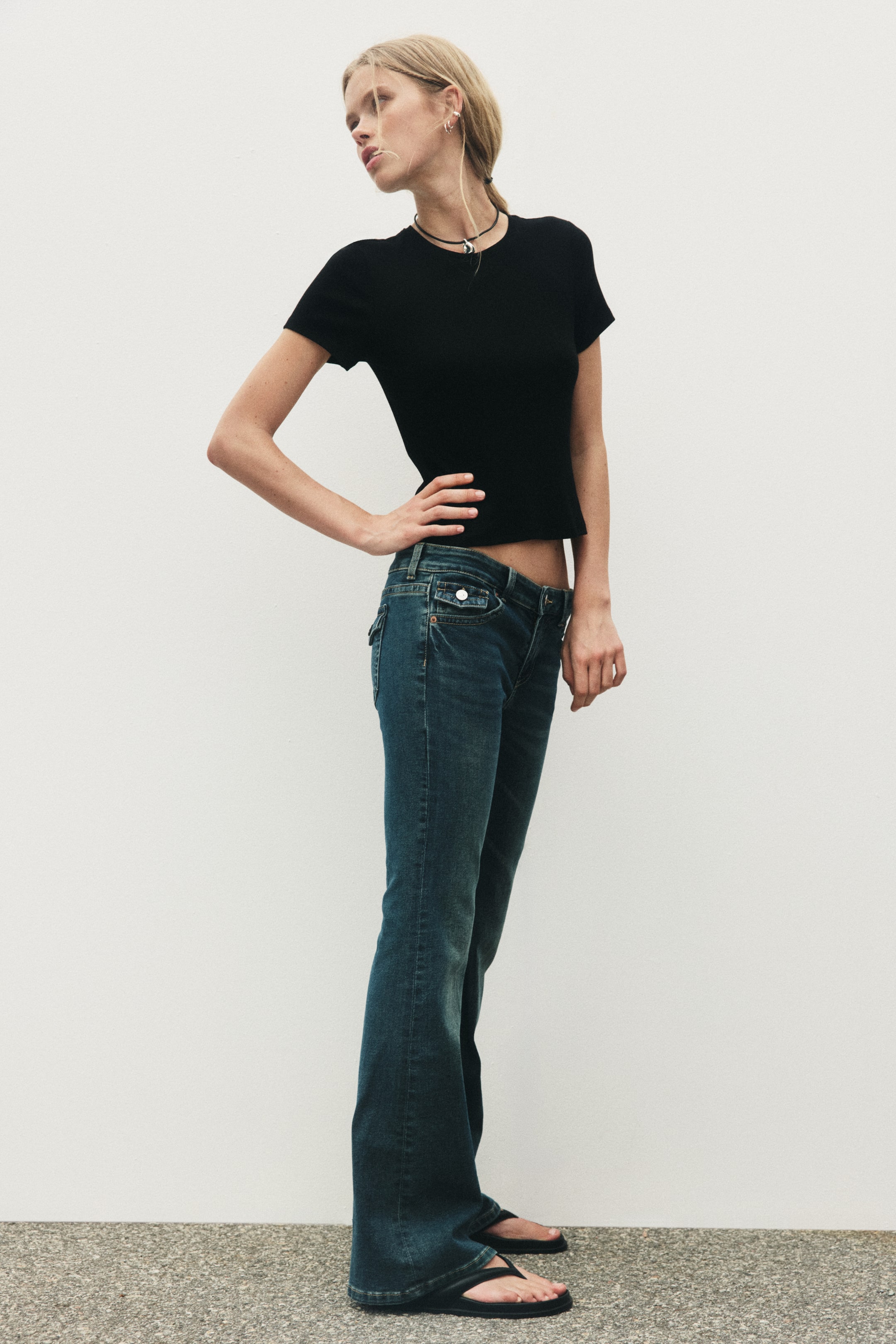 Flared Low Waist Jeans