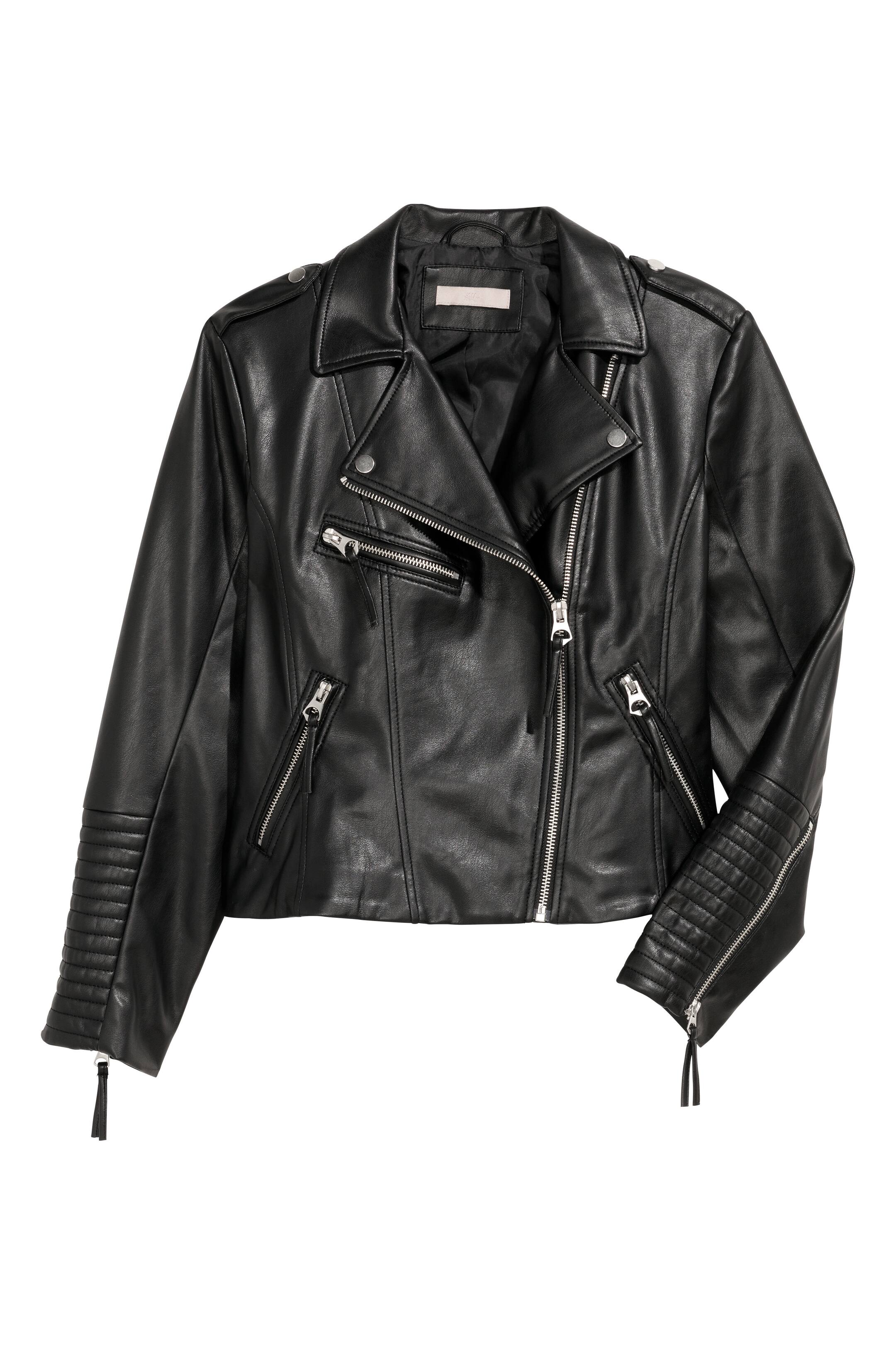 View larger image: H&M+ Biker jacket - Black - Ladies | H&M GB 1