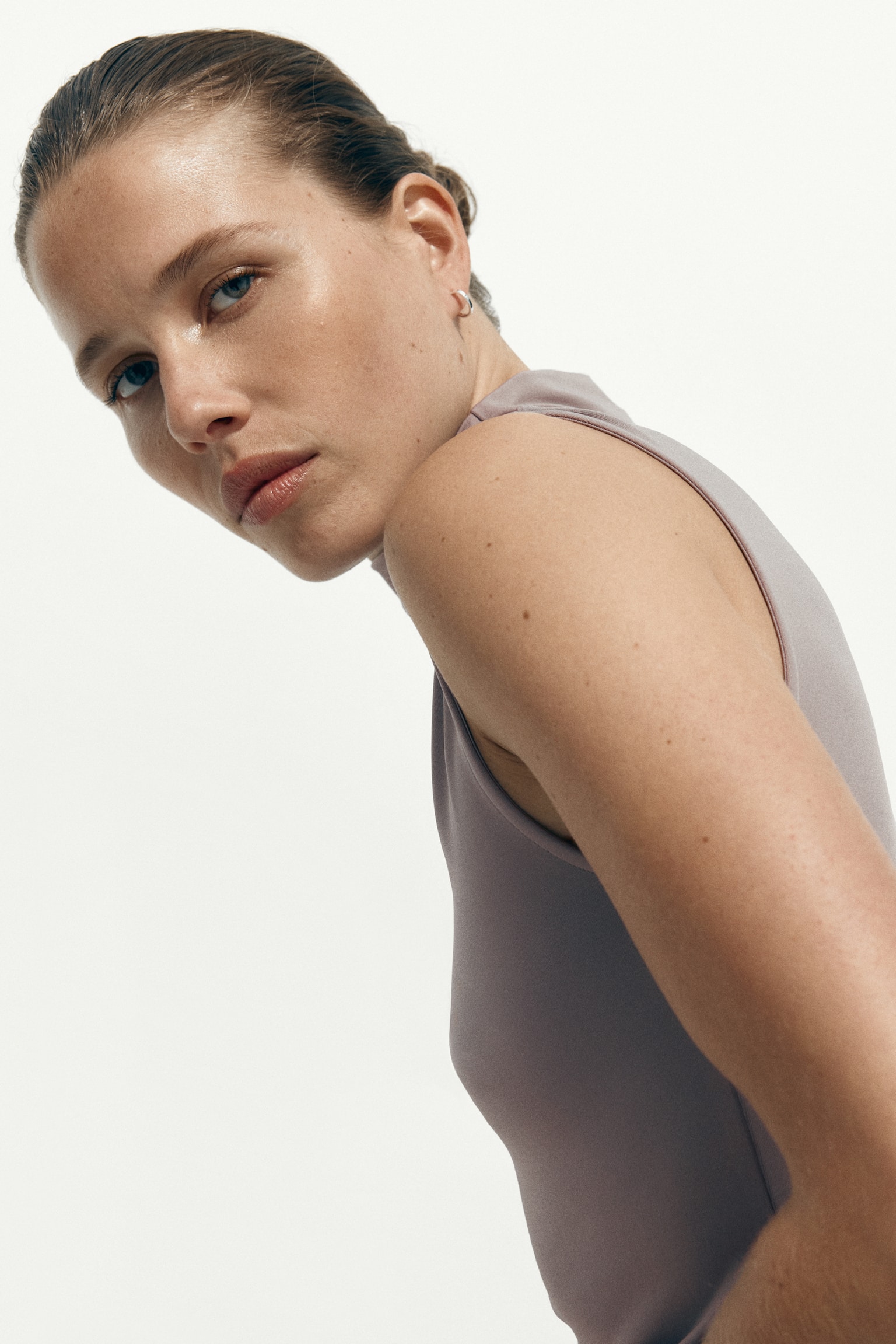 Microfibre turtleneck top - 4