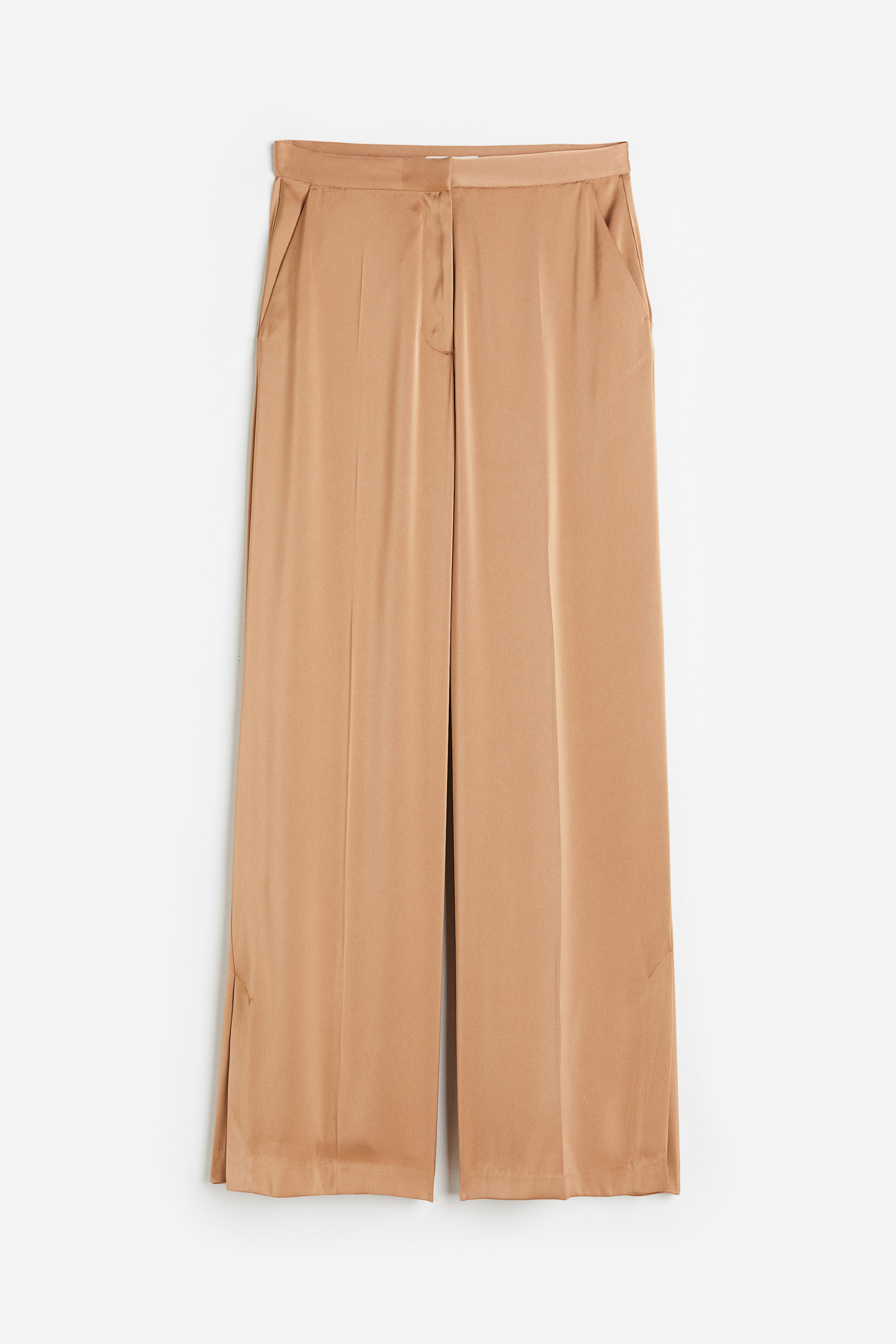 Wide-leg Satin Pants