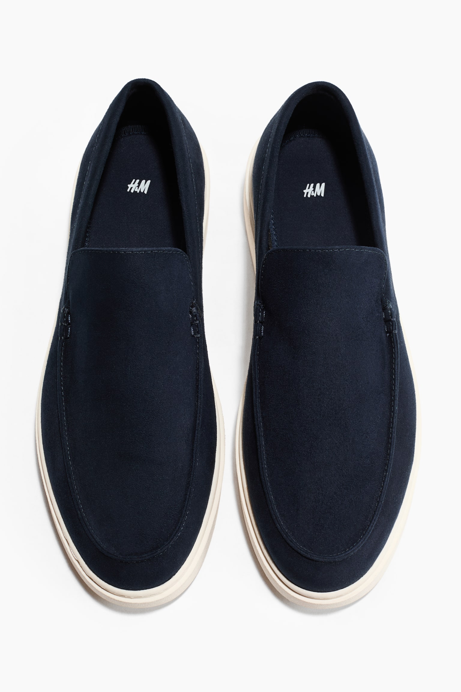 Moccasin-seam loafers - Navy blue/Beige/Dark khaki green - 3