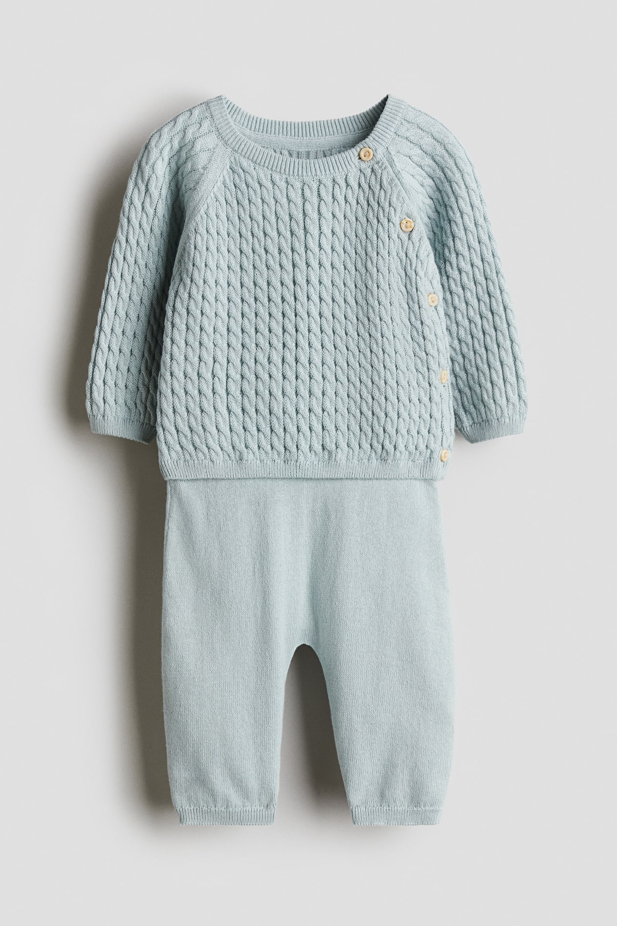 2-piece cotton set - Light turquoise - Kids | H&M GB