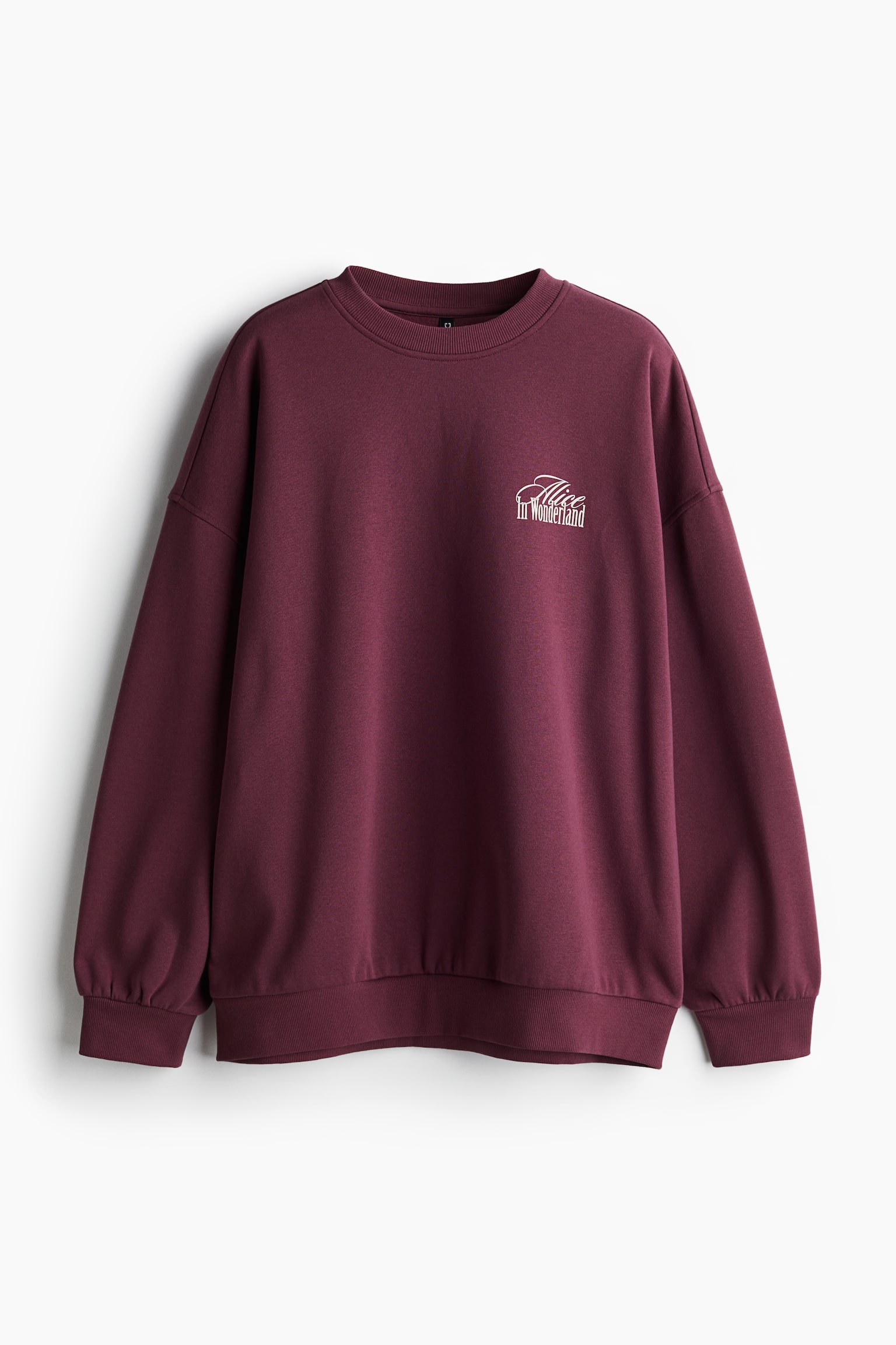 Oversized printed sweatshirt - Burgundy/Alice in Wonderland/Black/Elvis Presley/Dark grey/The British Museum/Light beige/The Beatles/Greige/Ramones/Cream/Sublime - 2