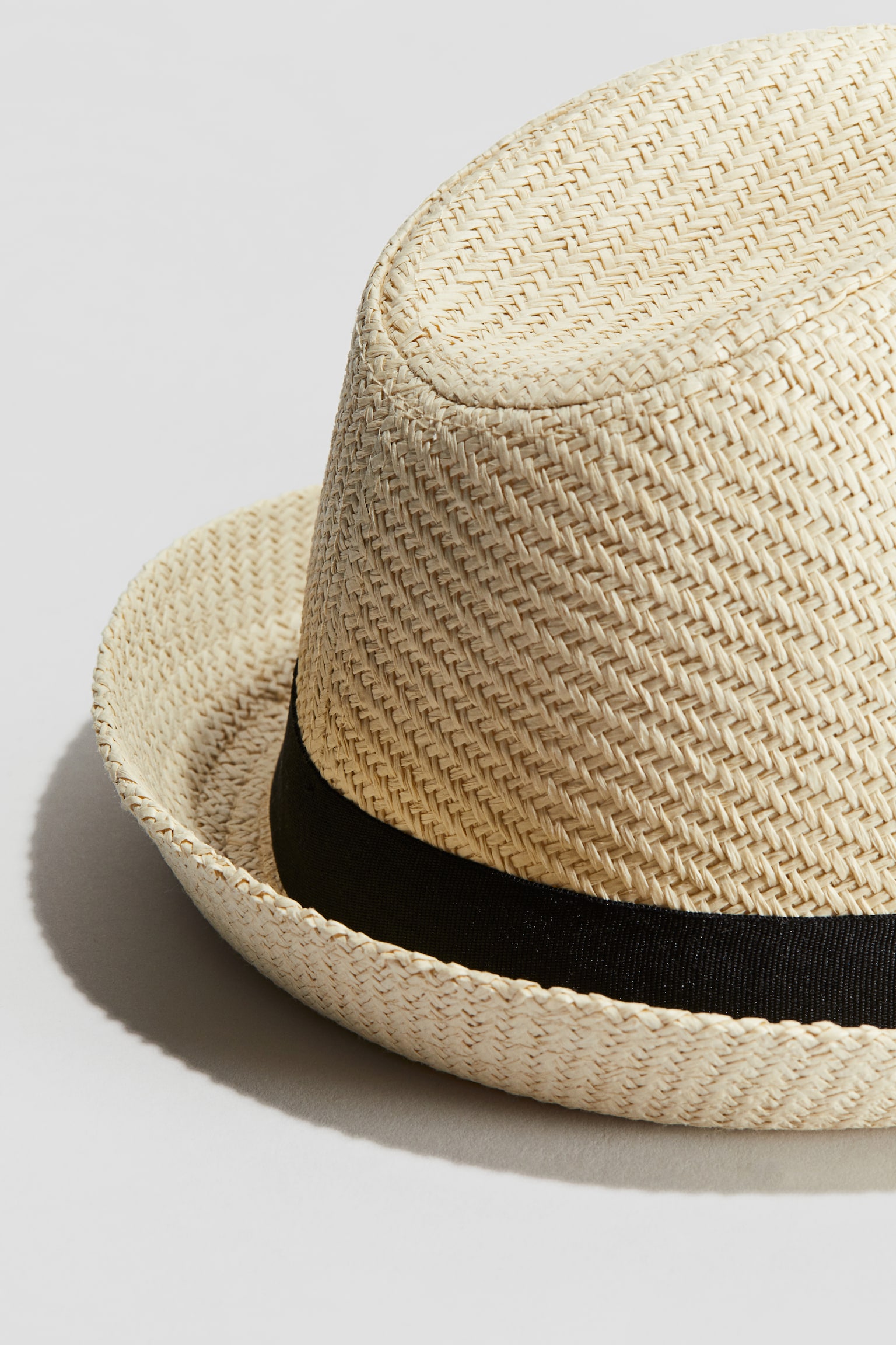 Fedora-style straw hat - Light beige - 2