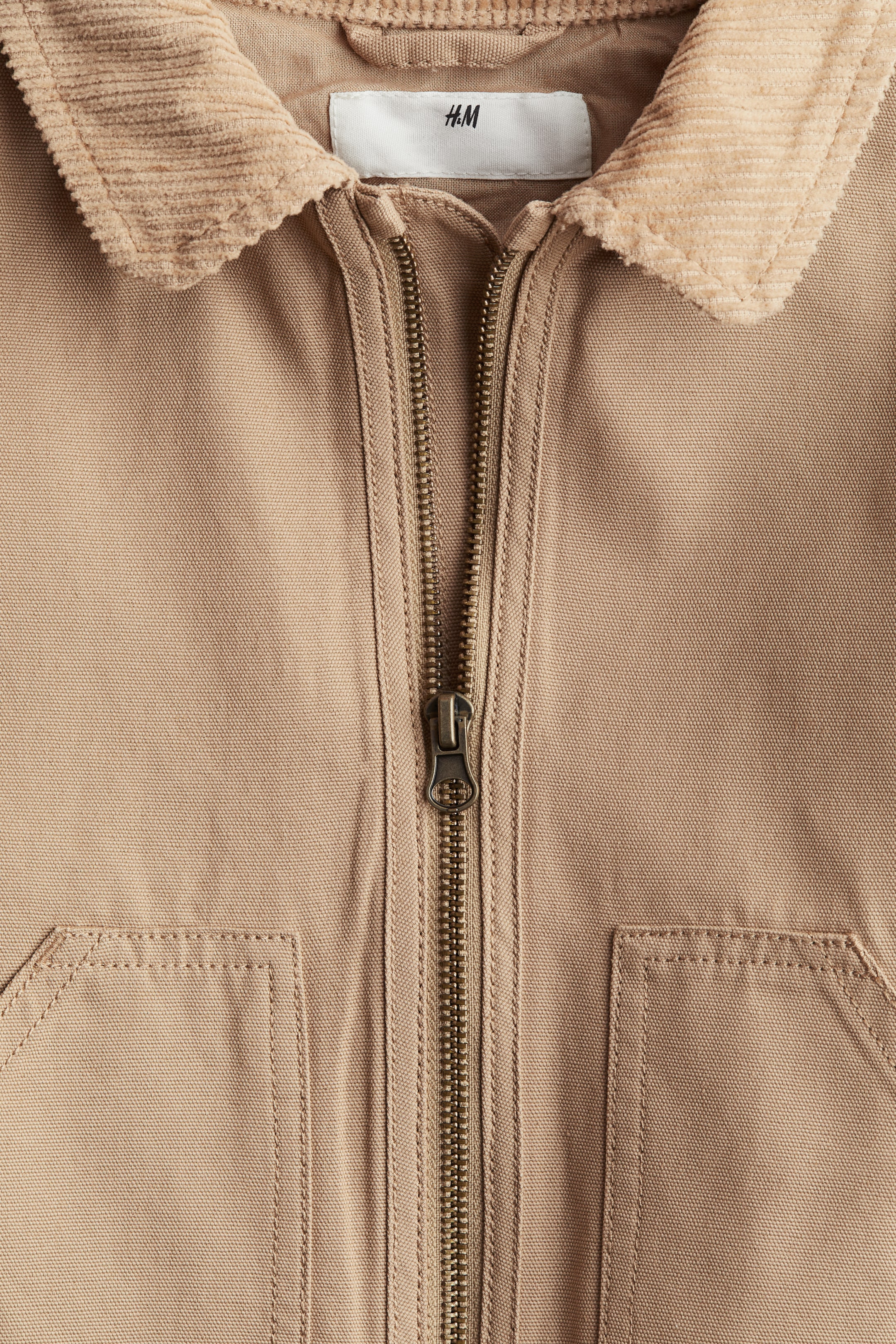 Cotton canvas jacket - Beige - Kids | H&M GB 6