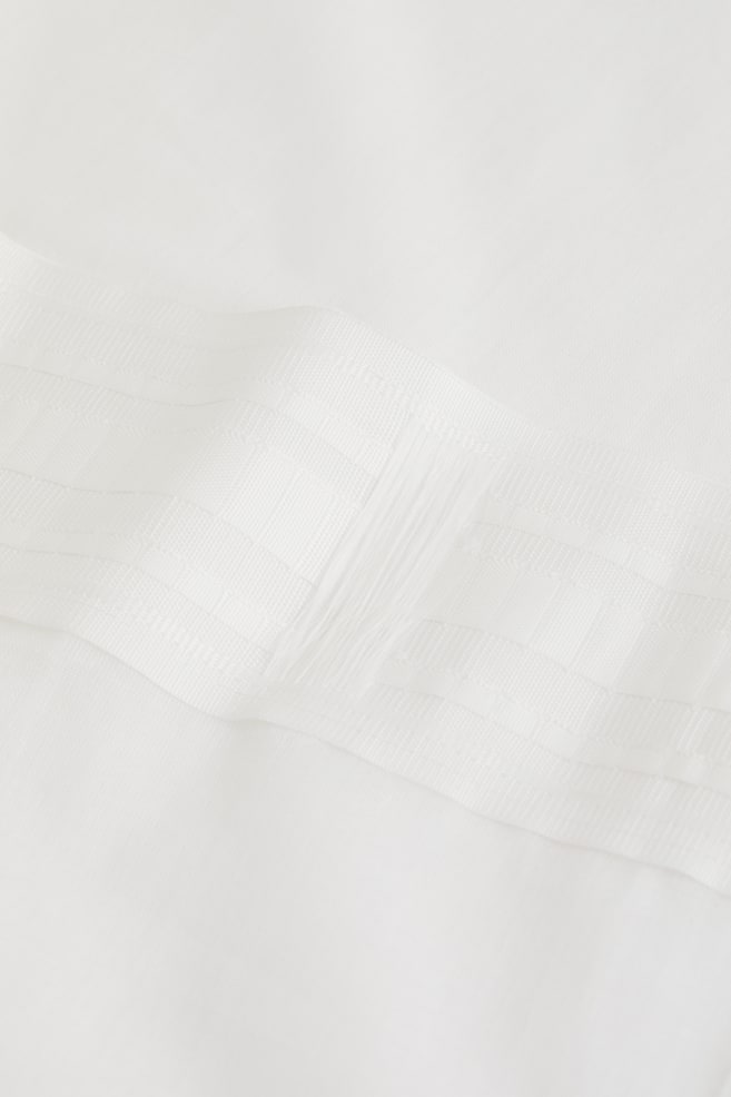 1-pack wide curtain length - White/Light beige/Light green - 3