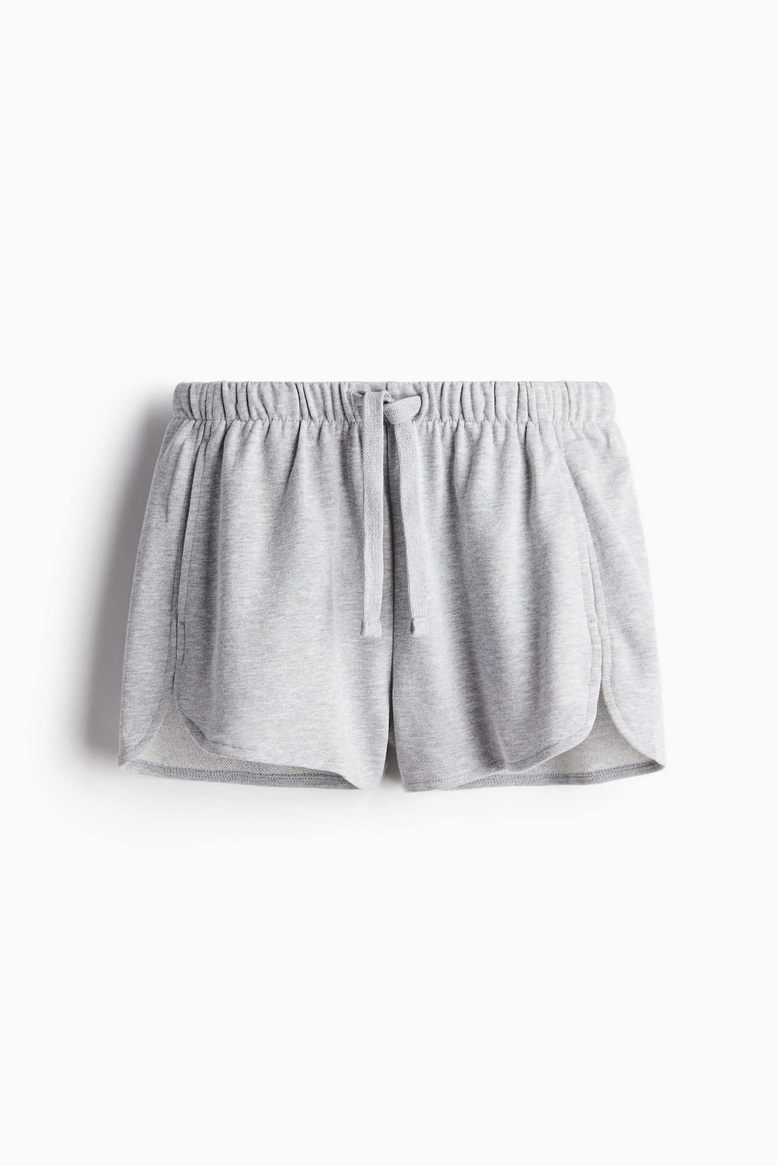 Loose-fit sweatshorts - Light grey marl/Black/Light beige/White - 2