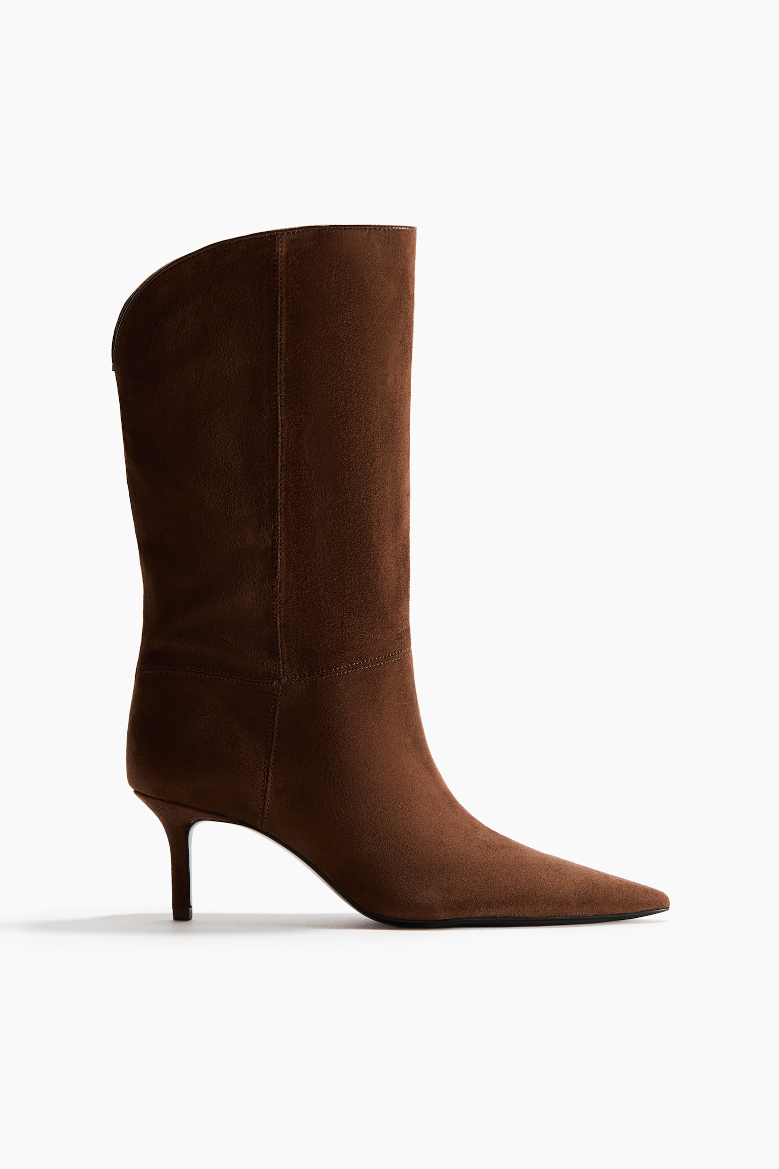 Heeled boots - Dark brown
