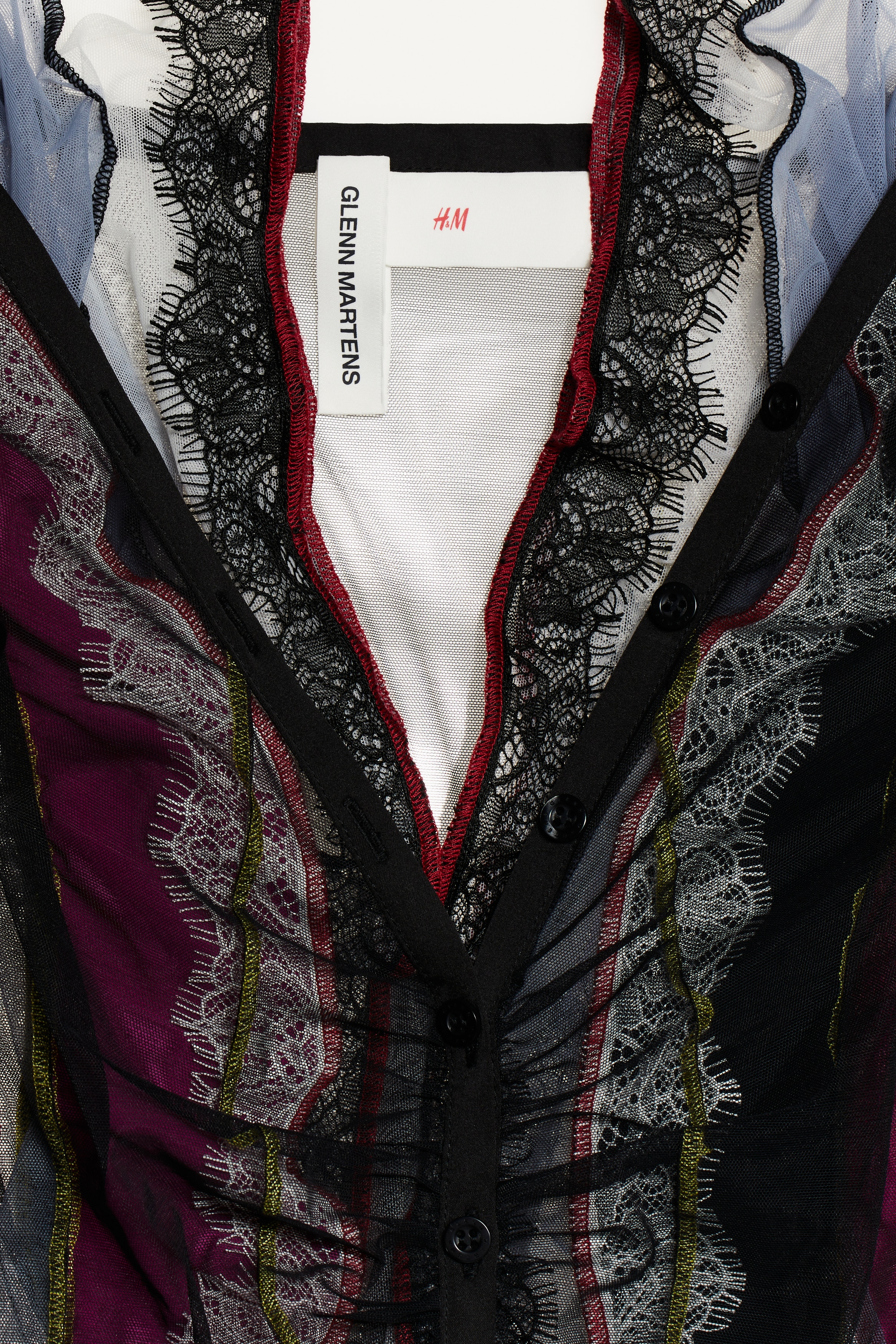 レイヤードメッシュワンピース - ブラック - レディース | H&M JP