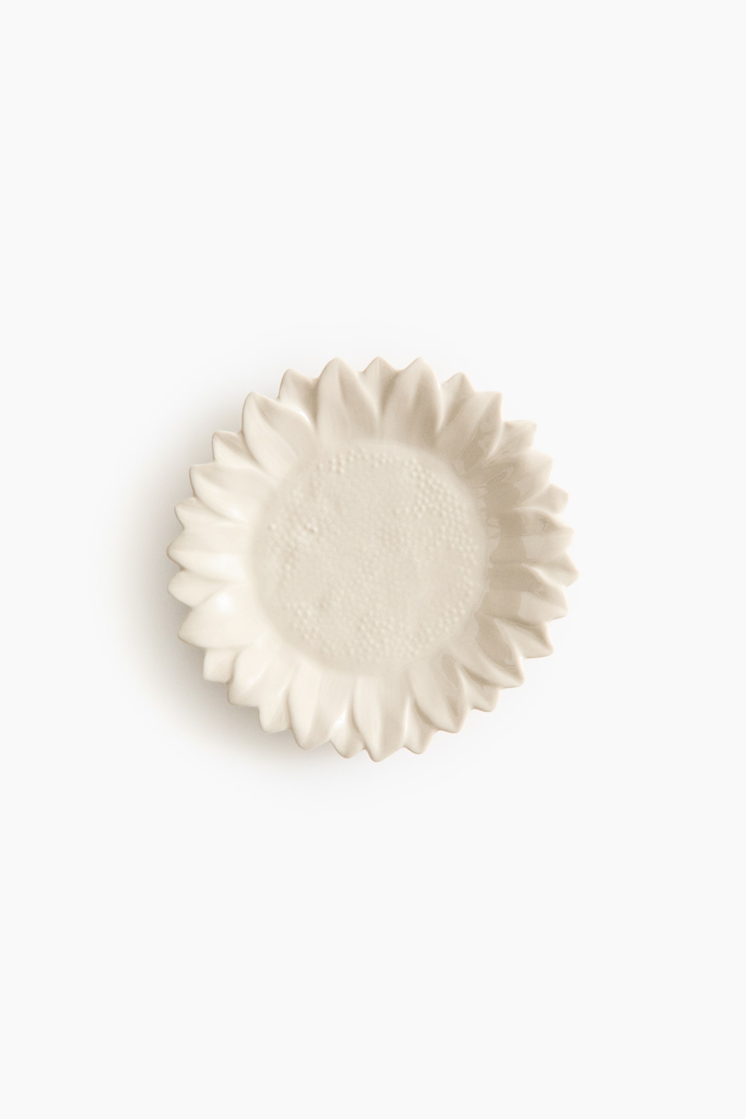 Sunflower-Shaped Medium-Sized Plate - Light beige/Orange/Yellow/Green/Yellow