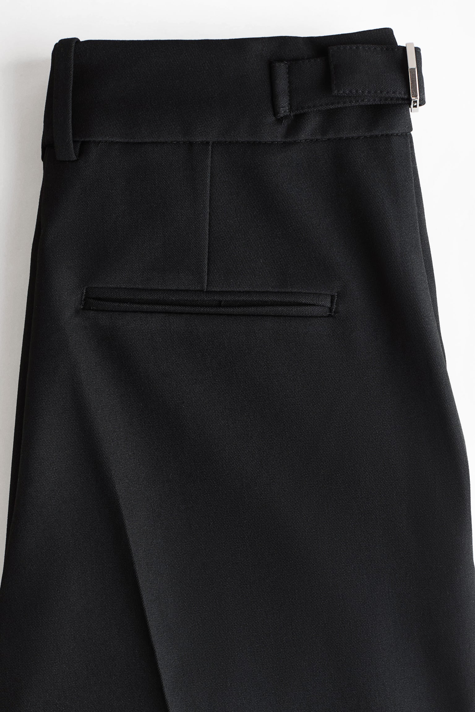 Женские брюки H&M Straight-Leg Twill, цвет: Чёрный — фото 5